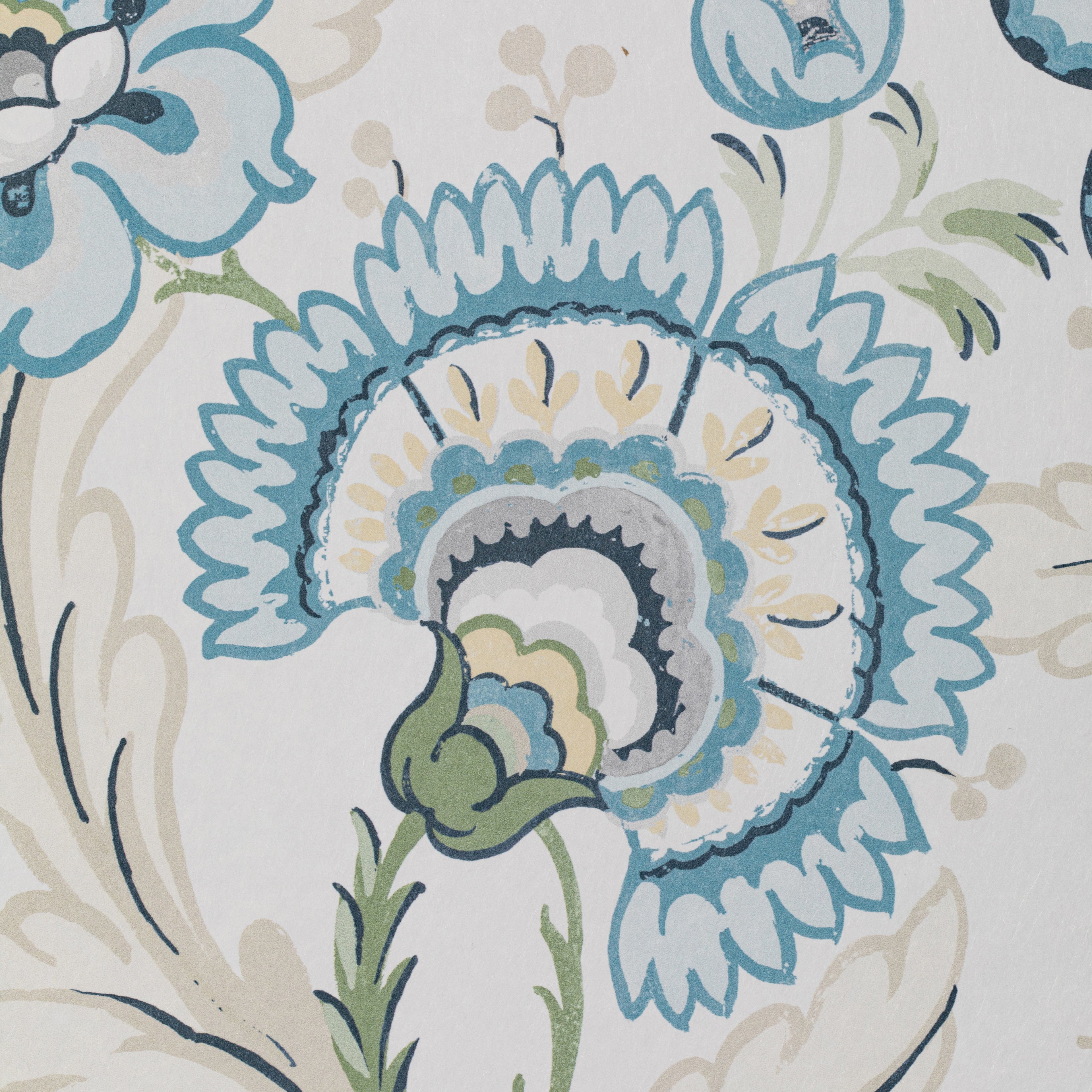 Wimberly Wallpaper in Blue/Spring color - pattern number P2020101.530.0 - by Lee Jofa in the Avondale collection