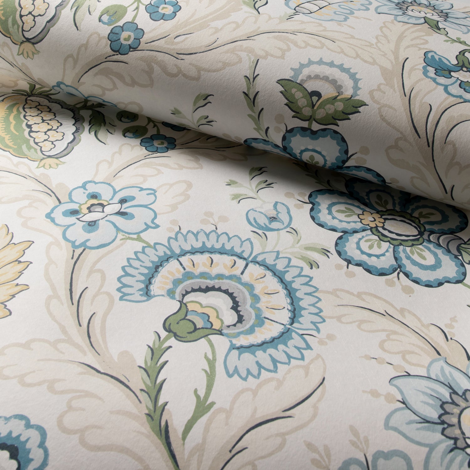 Wimberly Wallpaper in Blue/Spring color - pattern number P2020101.530.0 - by Lee Jofa in the Avondale collection