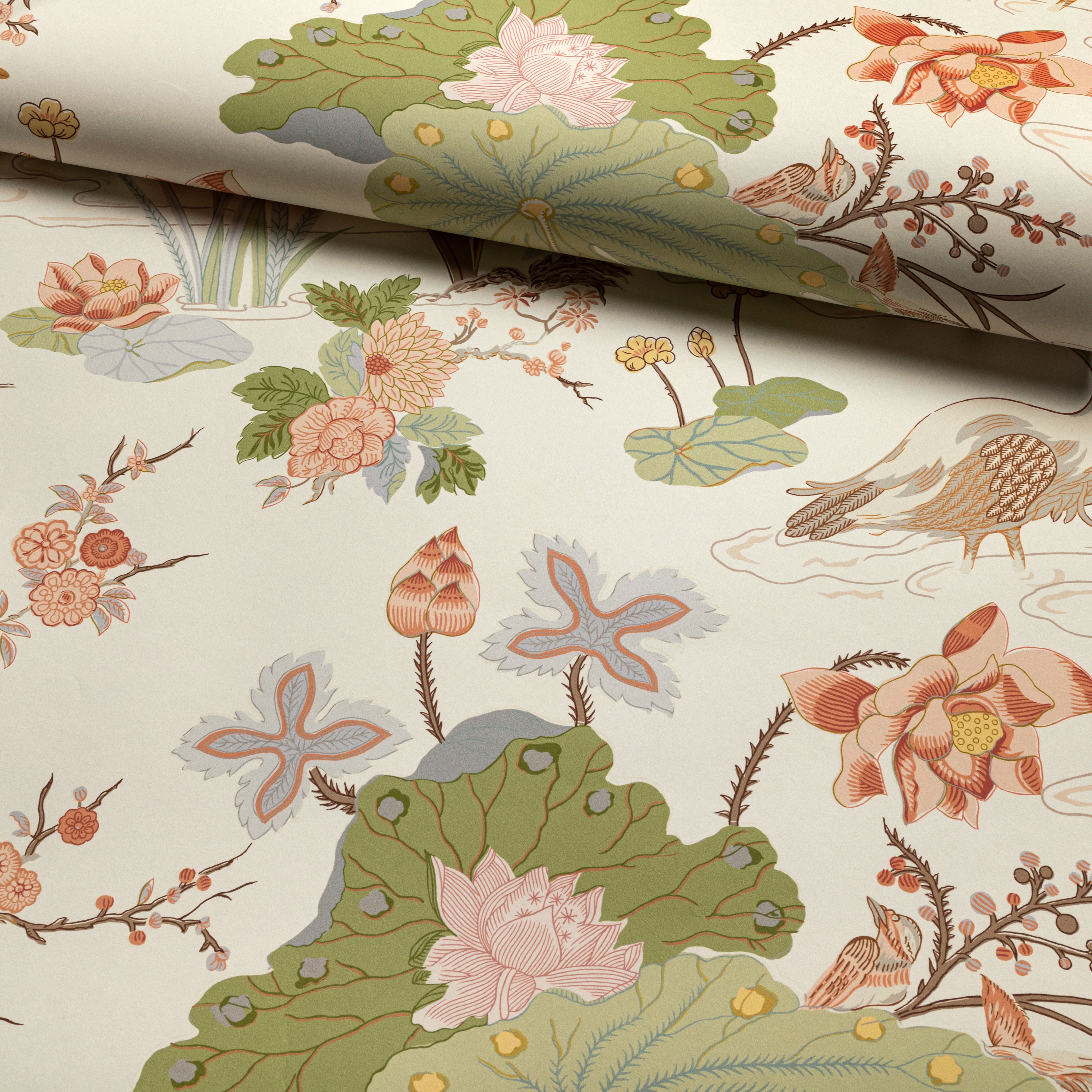 Luzon Wallpaper in Apricot color - pattern number P2020105.223.0 - by Lee Jofa in the Mindoro collection