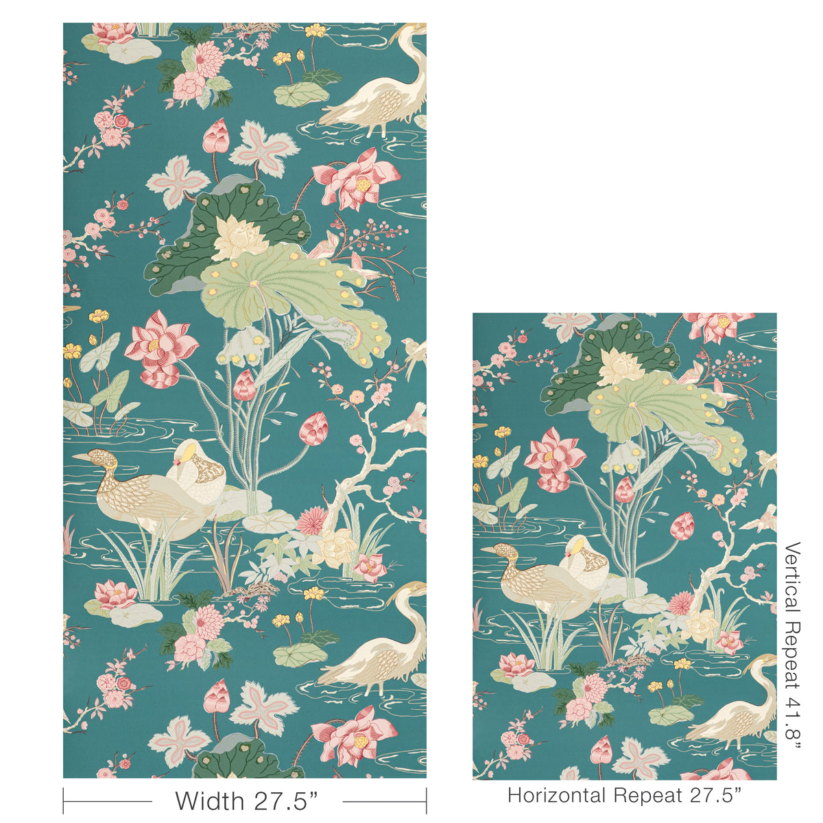 Luzon Wallpaper in Lagoon color - pattern number P2020105.357.0 - by Lee Jofa in the Mindoro collection