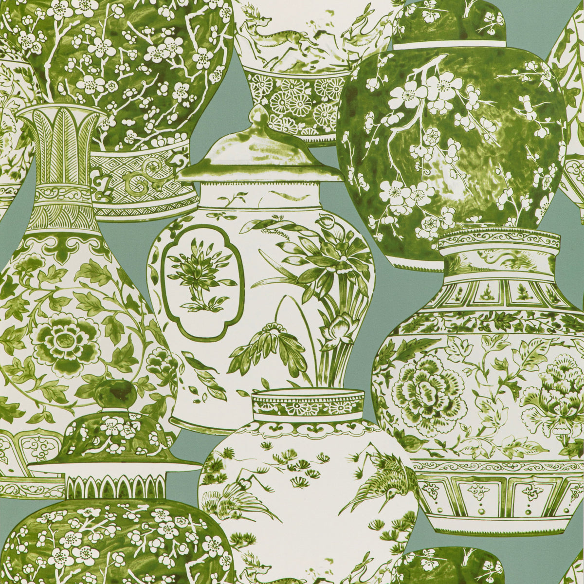 Pandan Wallpaper in Mist/Jade color - pattern number P2020108.2313.0 - by Lee Jofa in the Mindoro collection