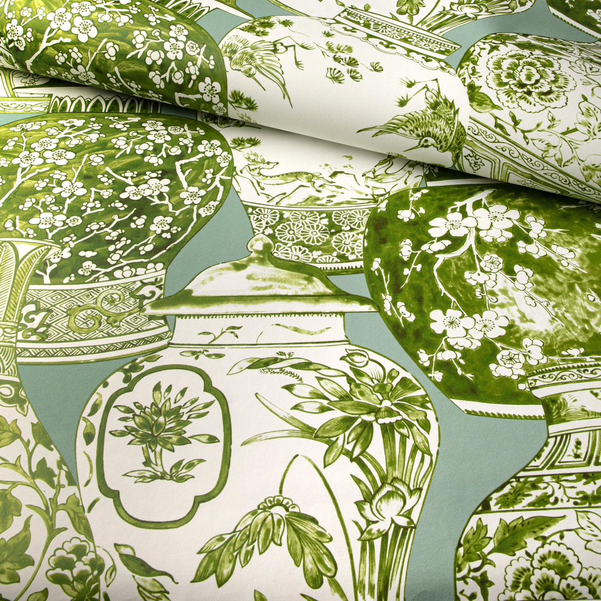 Pandan Wallpaper in Mist/Jade color - pattern number P2020108.2313.0 - by Lee Jofa in the Mindoro collection