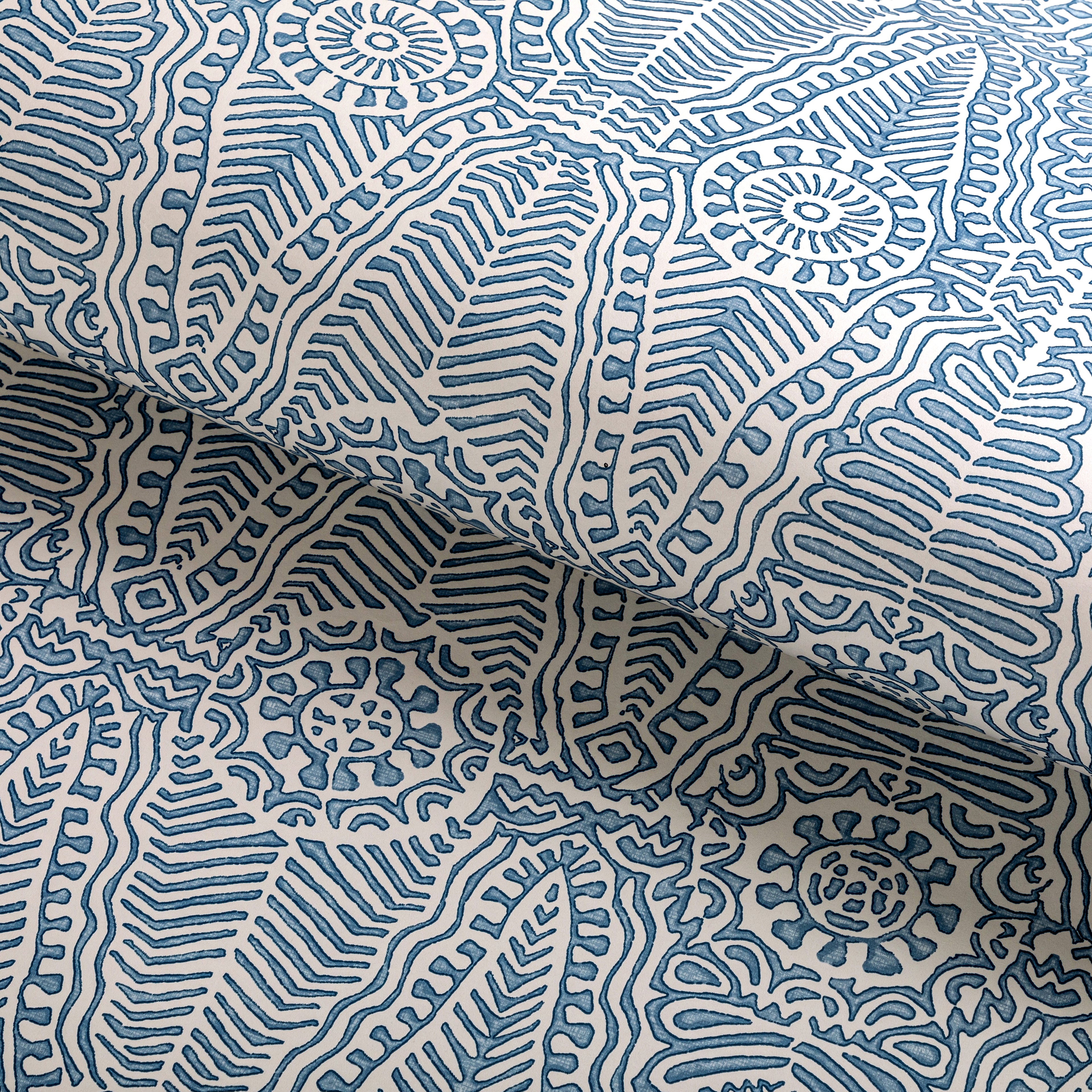 Drayton Wallpaper in Denim color - pattern number P2020112.5.0 - by Lee Jofa in the Avondale collection