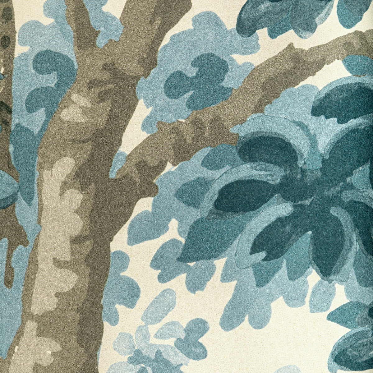 Woodland Wallpaper in Aqua color - pattern number P2022104.13.0 - by Lee Jofa in the Bunny Williams Arcadia collection