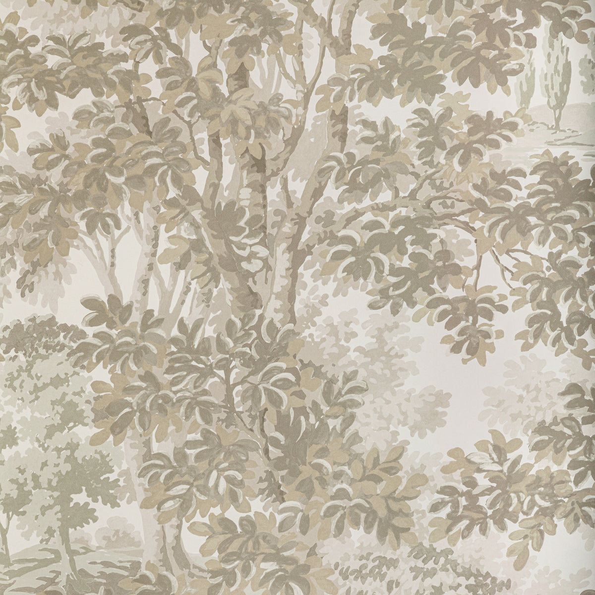 Woodland Wallpaper in Stone color - pattern number P2022104.1611.0 - by Lee Jofa in the Bunny Williams Arcadia collection