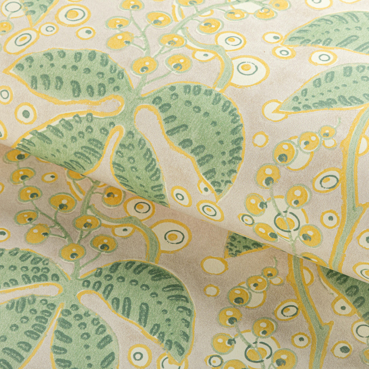 Putnam Wallpaper in Celery/Yellow color - pattern number P2022105.314.0 - by Lee Jofa in the Bunny Williams Arcadia collection