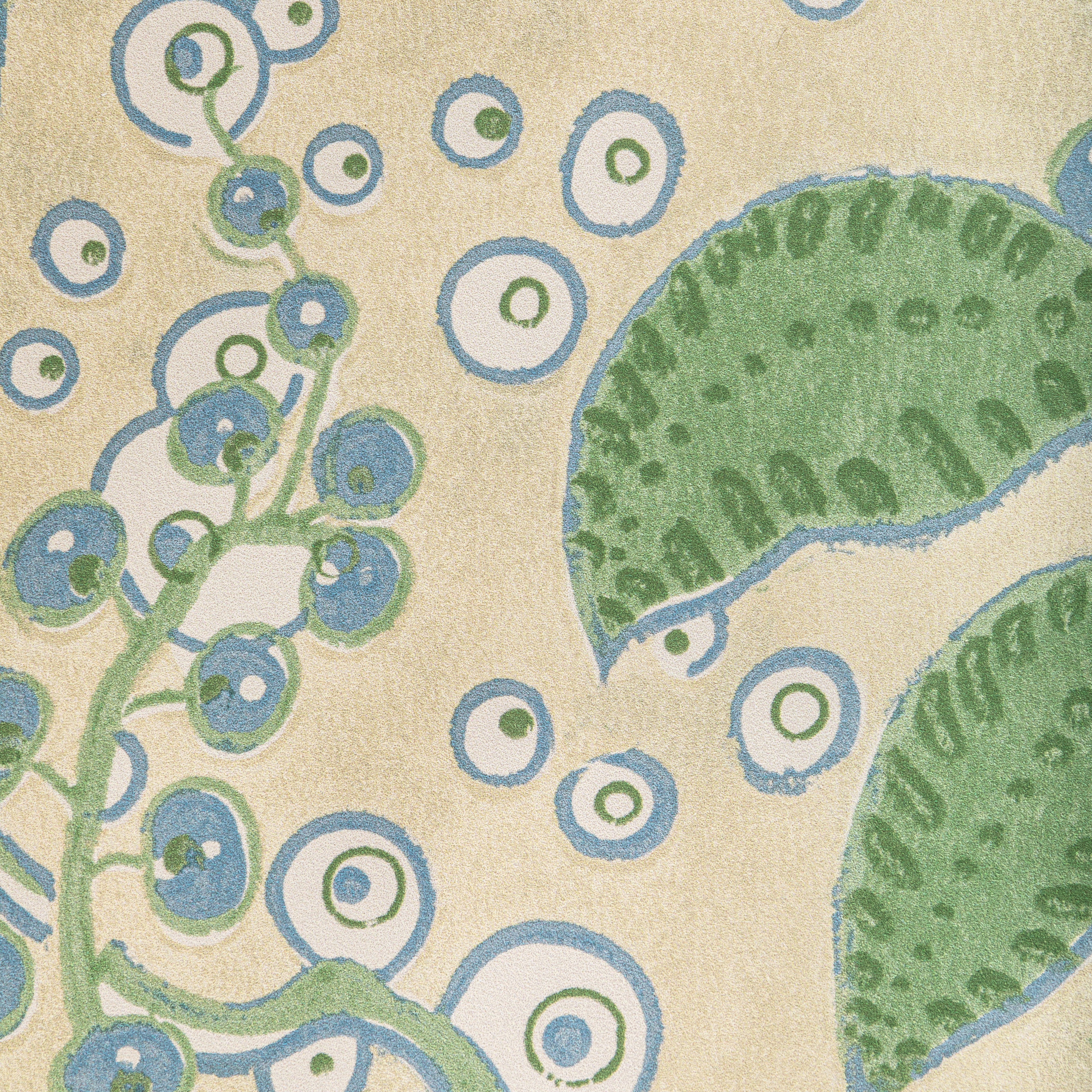 Putnam Wallpaper in Leaf/Blue color - pattern number P2022105.315.0 - by Lee Jofa in the Bunny Williams Arcadia collection