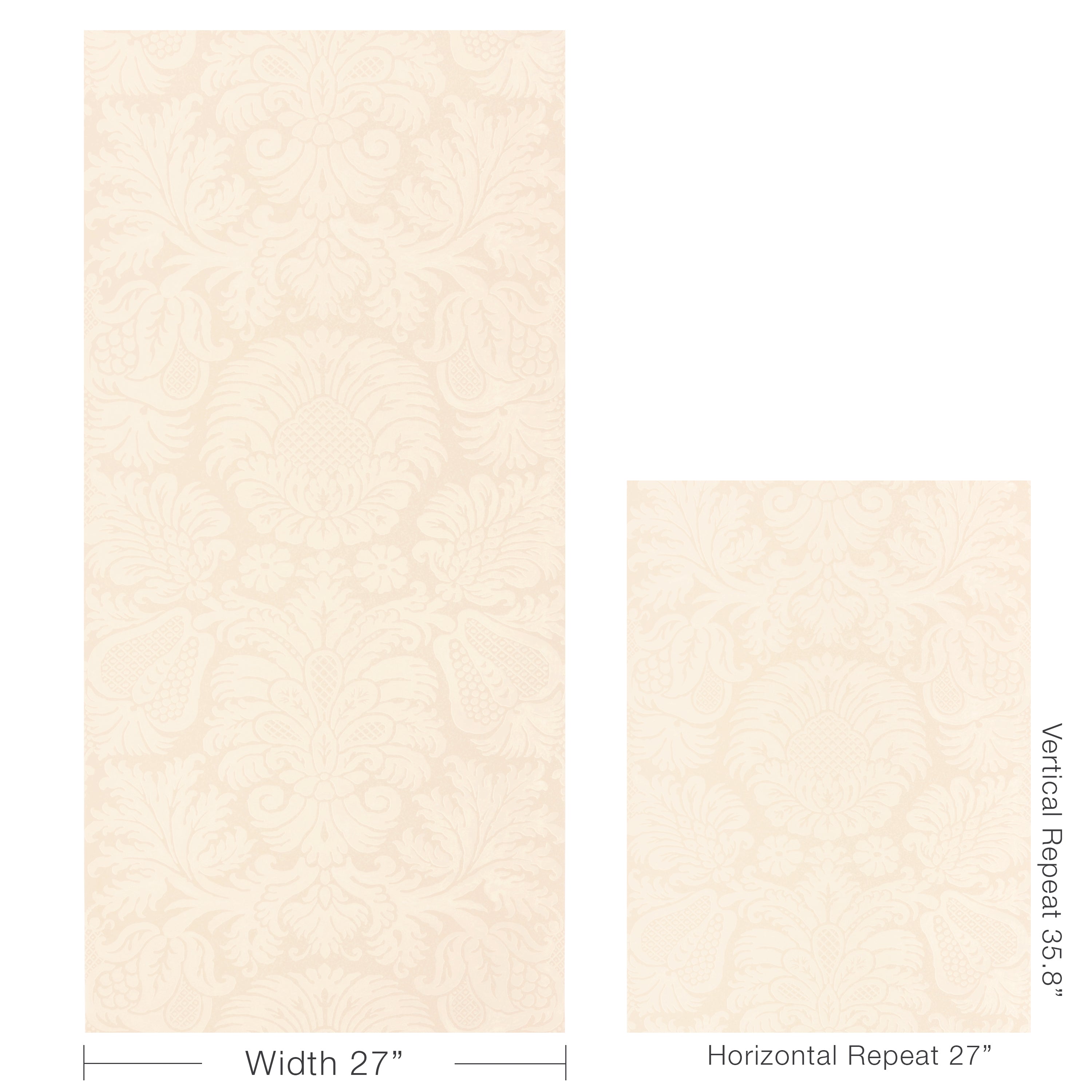 Hancock Wallpaper in Sand color - pattern number P2022107.16.0 - by Lee Jofa in the Bunny Williams Arcadia collection