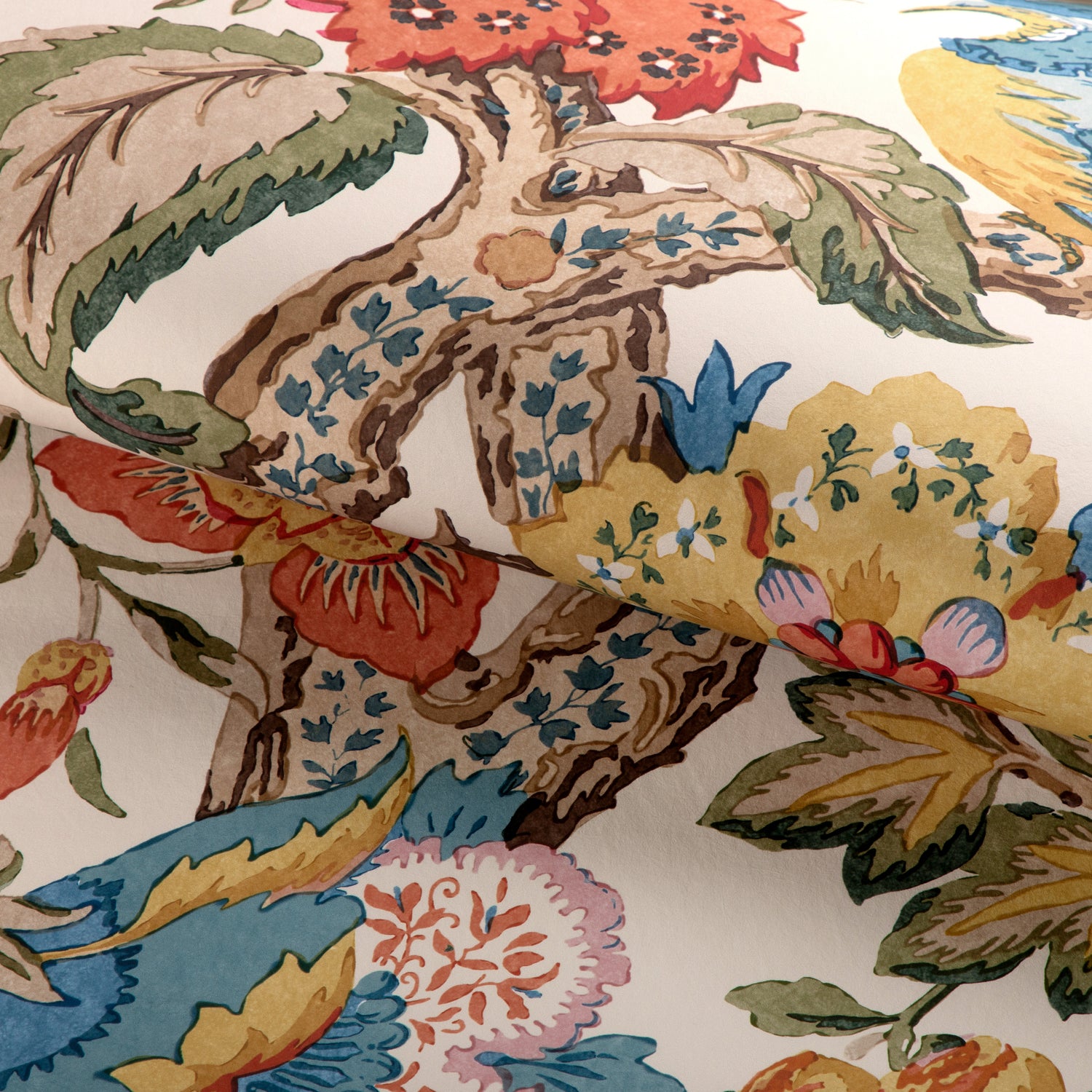 Tree Of Life 3 Panel Mural in Denim/Berry color - pattern number P2023113.519.0 - by Lee Jofa in the Lee Jofa 200 collection