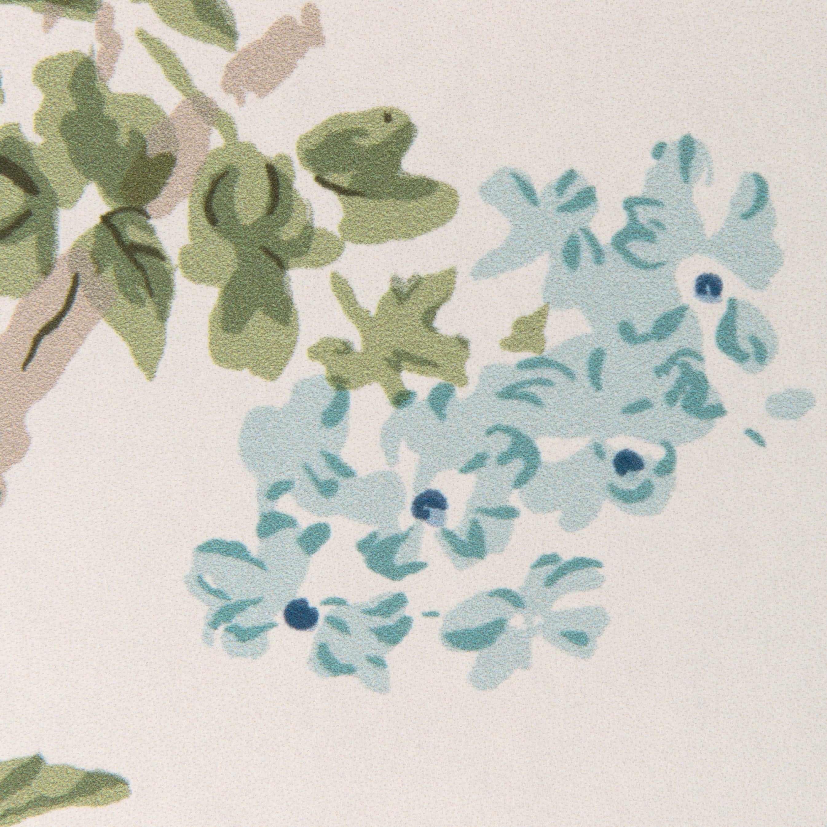 Grand Althea Wallpaper in Blue/Leaf color - pattern number P2023115.153.0 - by Lee Jofa in the Lee Jofa 200 collection