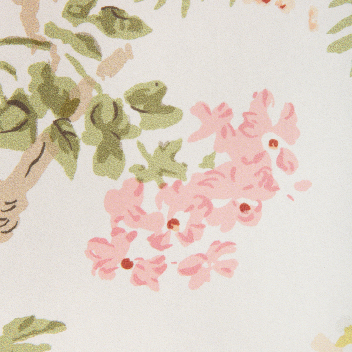 Grand Althea Wallpaper in Apricot/Moss color - pattern number P2023115.312.0 - by Lee Jofa in the Lee Jofa 200 collection