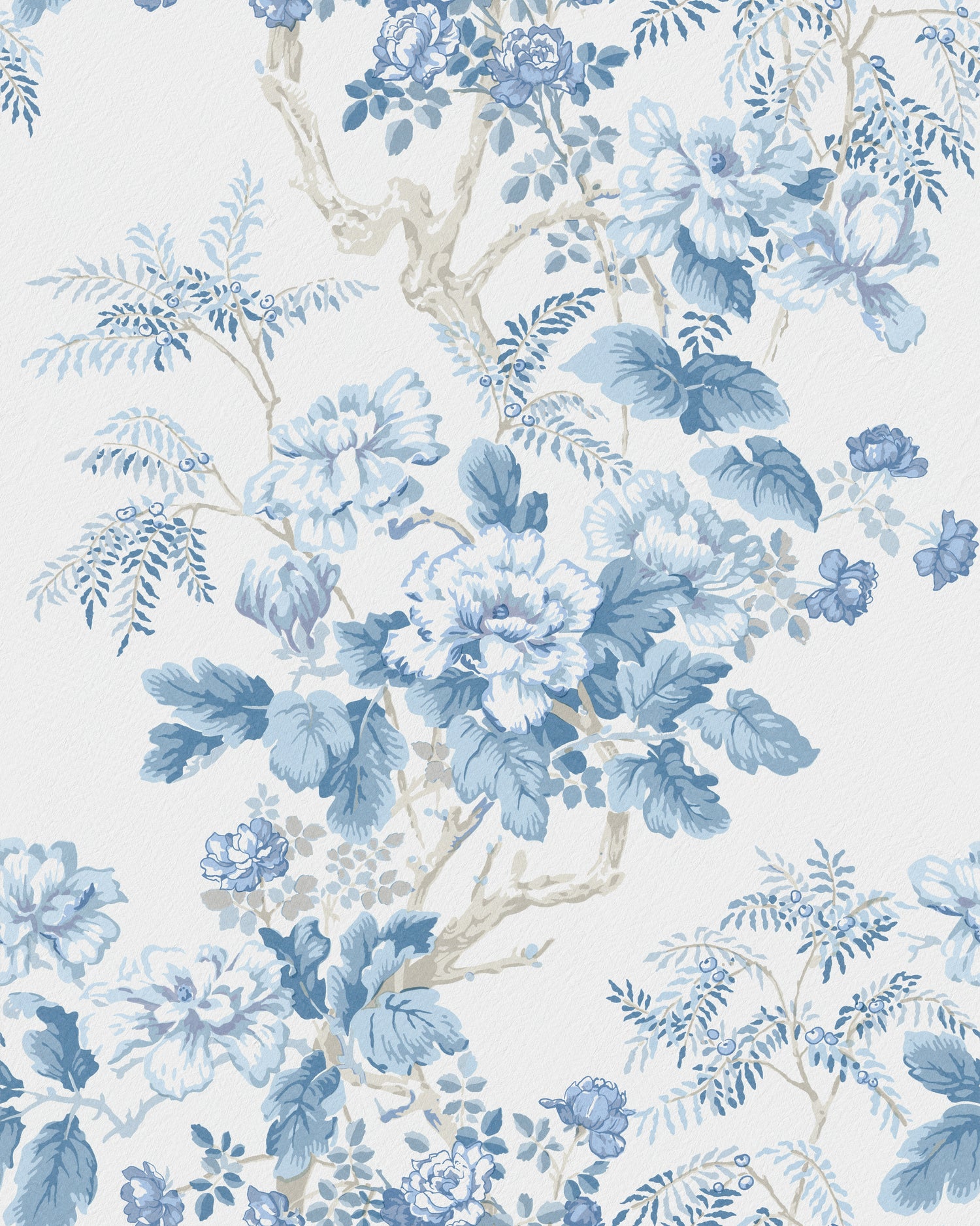 Chinese Peony Wallpaper in horizon color - pattern number P2023118.516.0 - by Lee Jofa Modern in the Hinton Hill collection