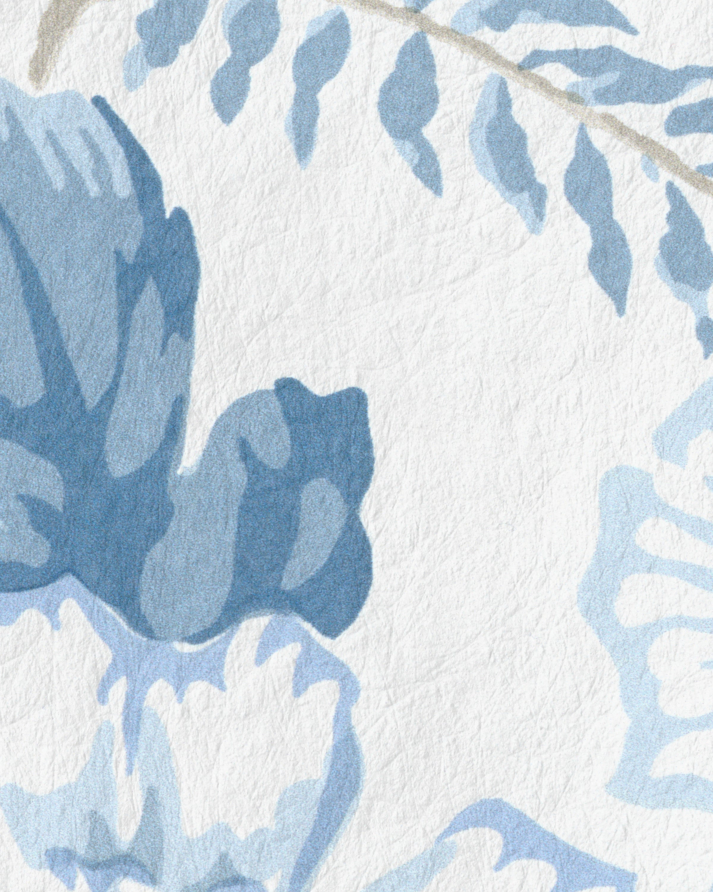 Chinese Peony Wallpaper in horizon color - pattern number P2023118.516.0 - by Lee Jofa Modern in the Hinton Hill collection