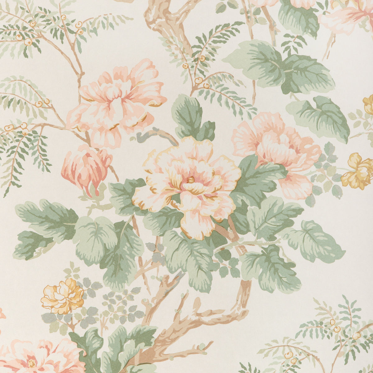 Chinese Peony Wallpaper in Blush color - pattern number P2023118.73.0 - by Lee Jofa in the Lee Jofa 200 collection