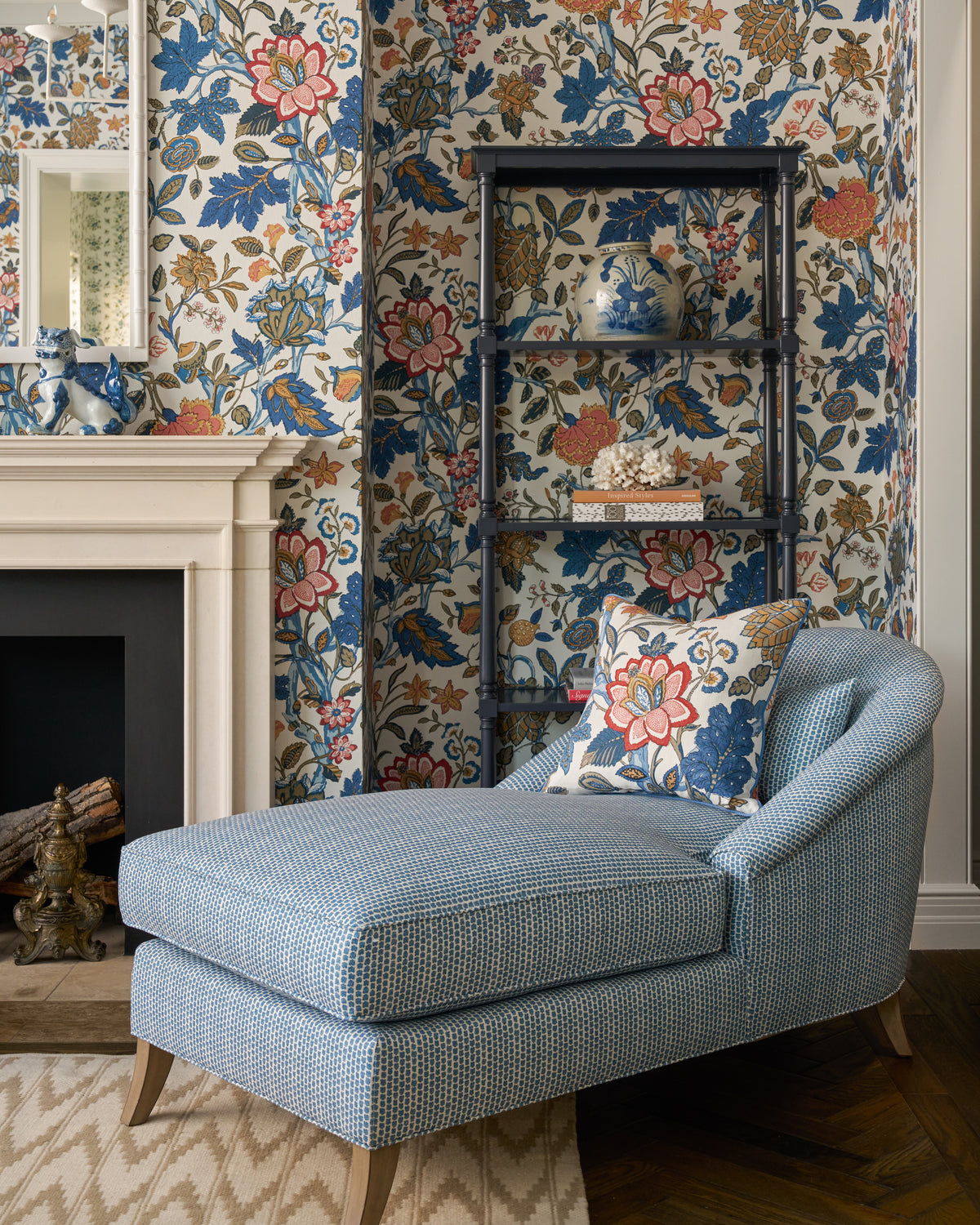 Hazelwood Wallpaper in Indigo color - pattern number P2023119.55.0 - by Lee Jofa in the Lee Jofa 200 collection