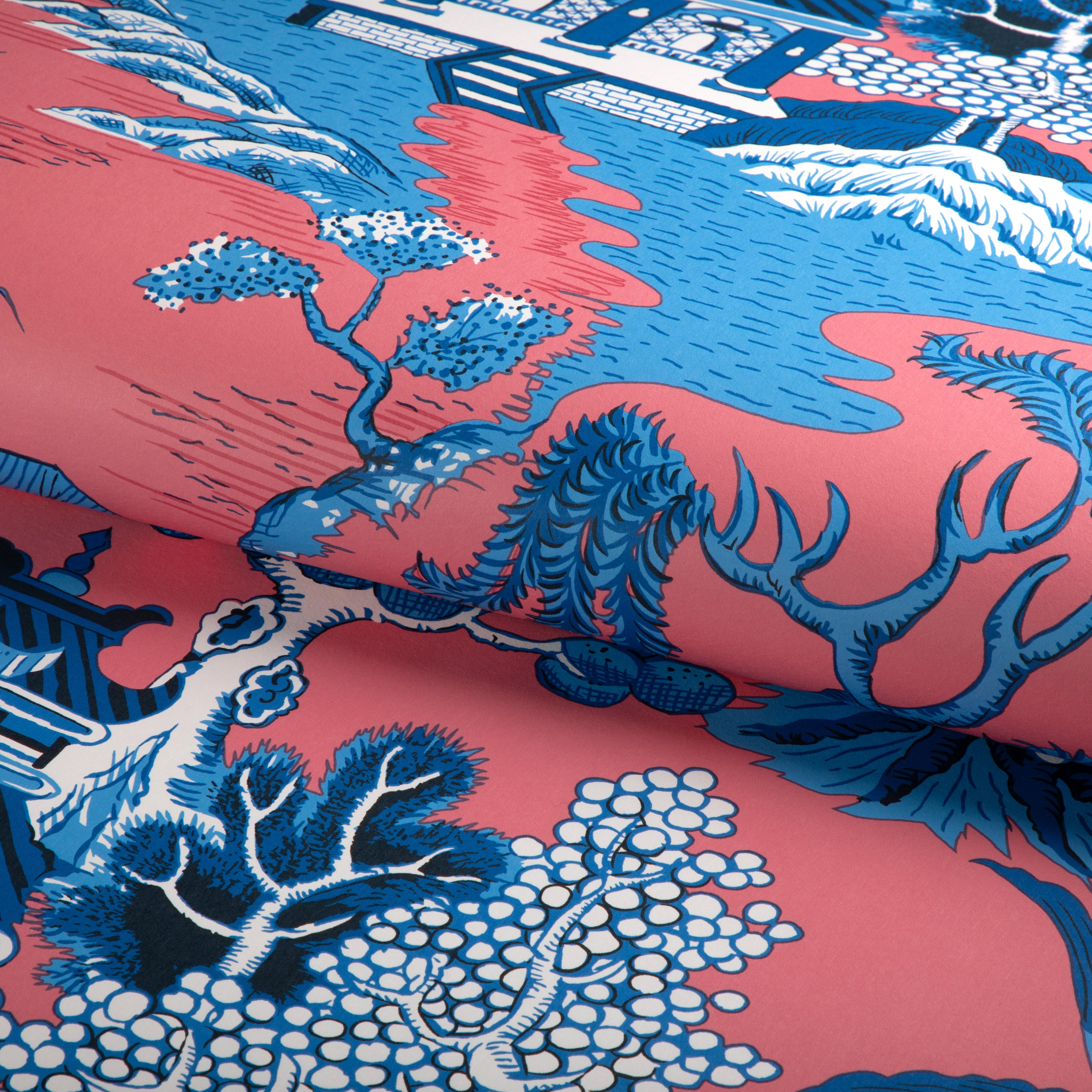 Willow Lake Wallpaper in Punch color - pattern number P2023123.195.0 - by Lee Jofa in the Lee Jofa 200 collection