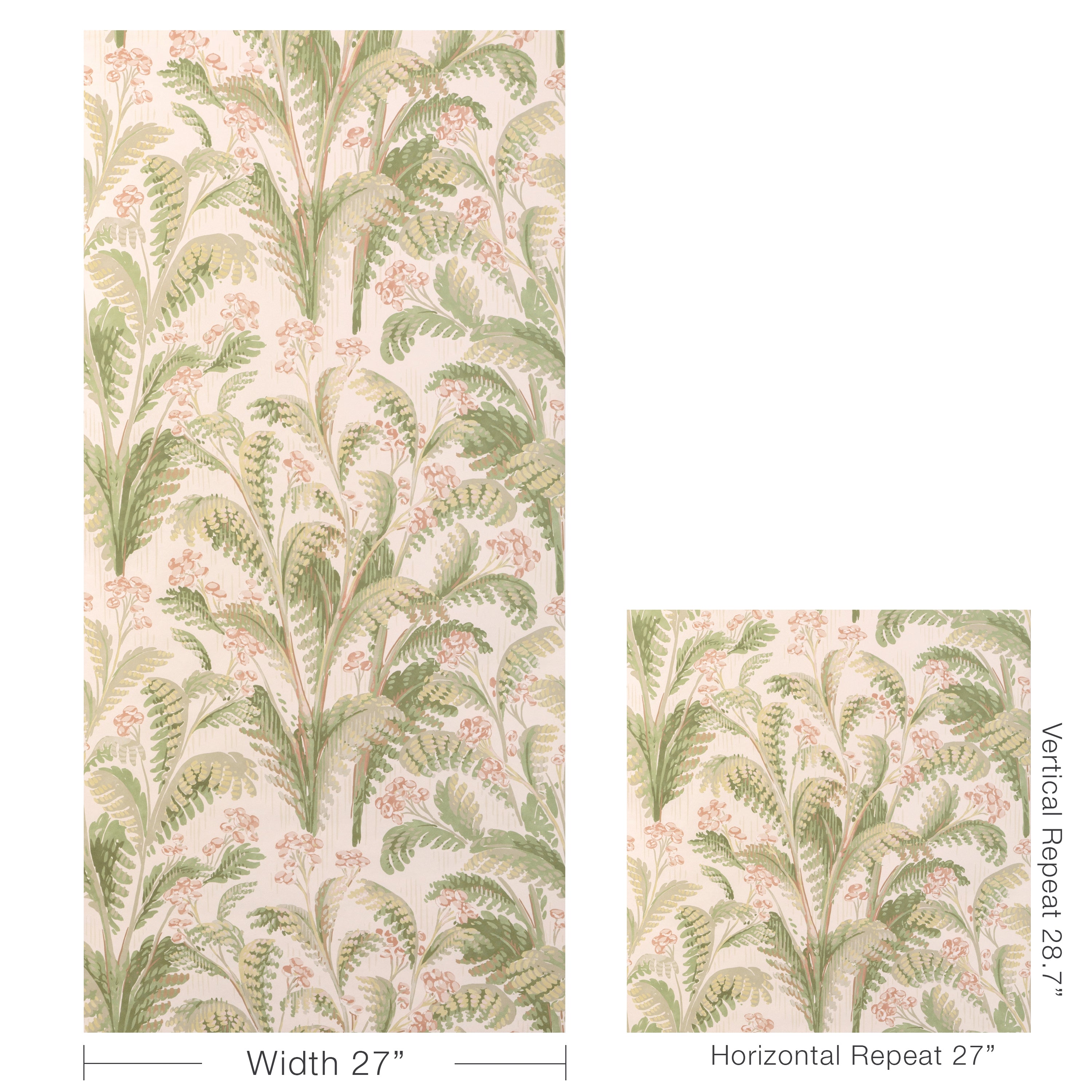 Pashley Paper Wallpaper in blush color - pattern number P2023125.317.0 - by Lee Jofa in the Garden Walk collection
