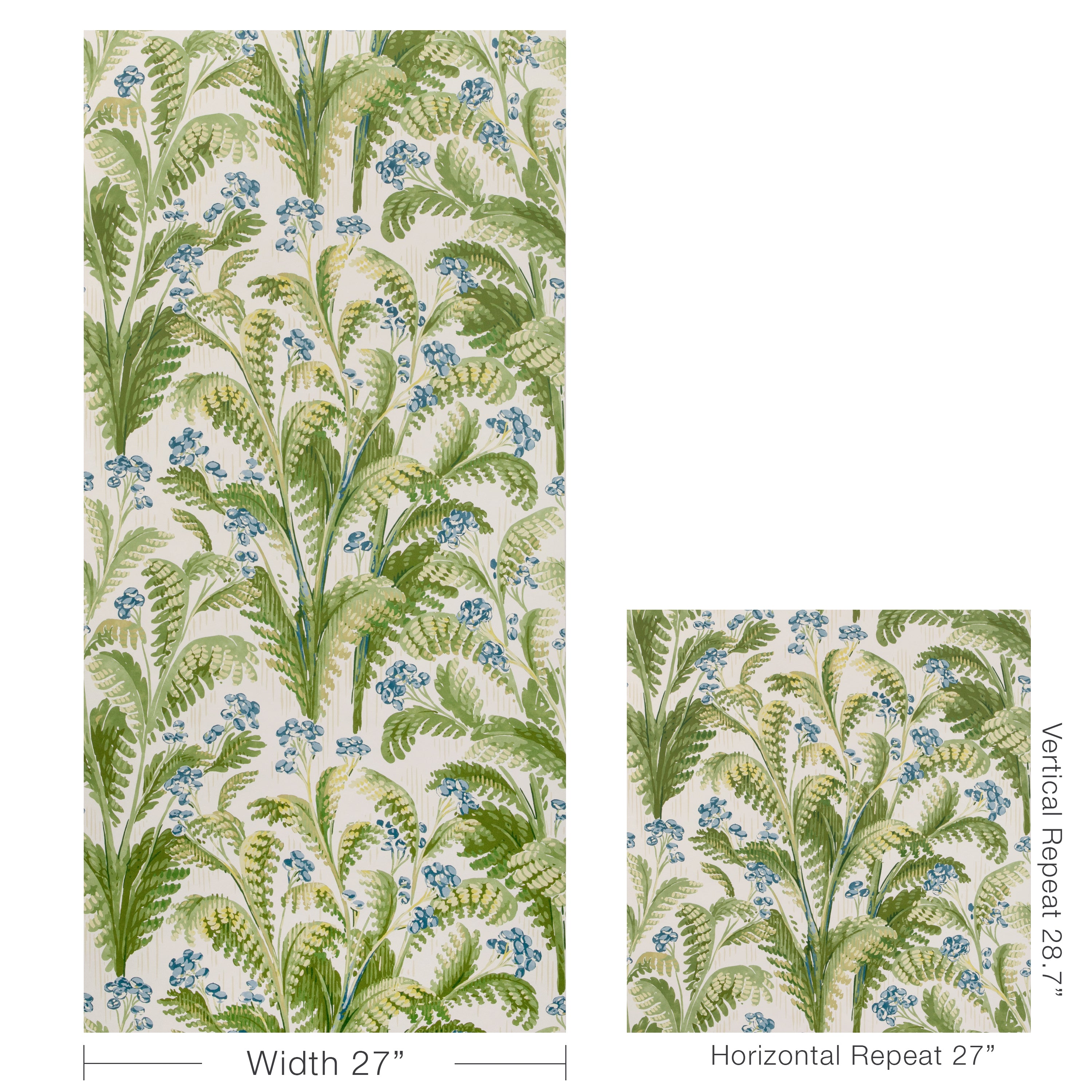 Pashley Paper Wallpaper in denim color - pattern number P2023125.350.0 - by Lee Jofa in the Garden Walk collection
