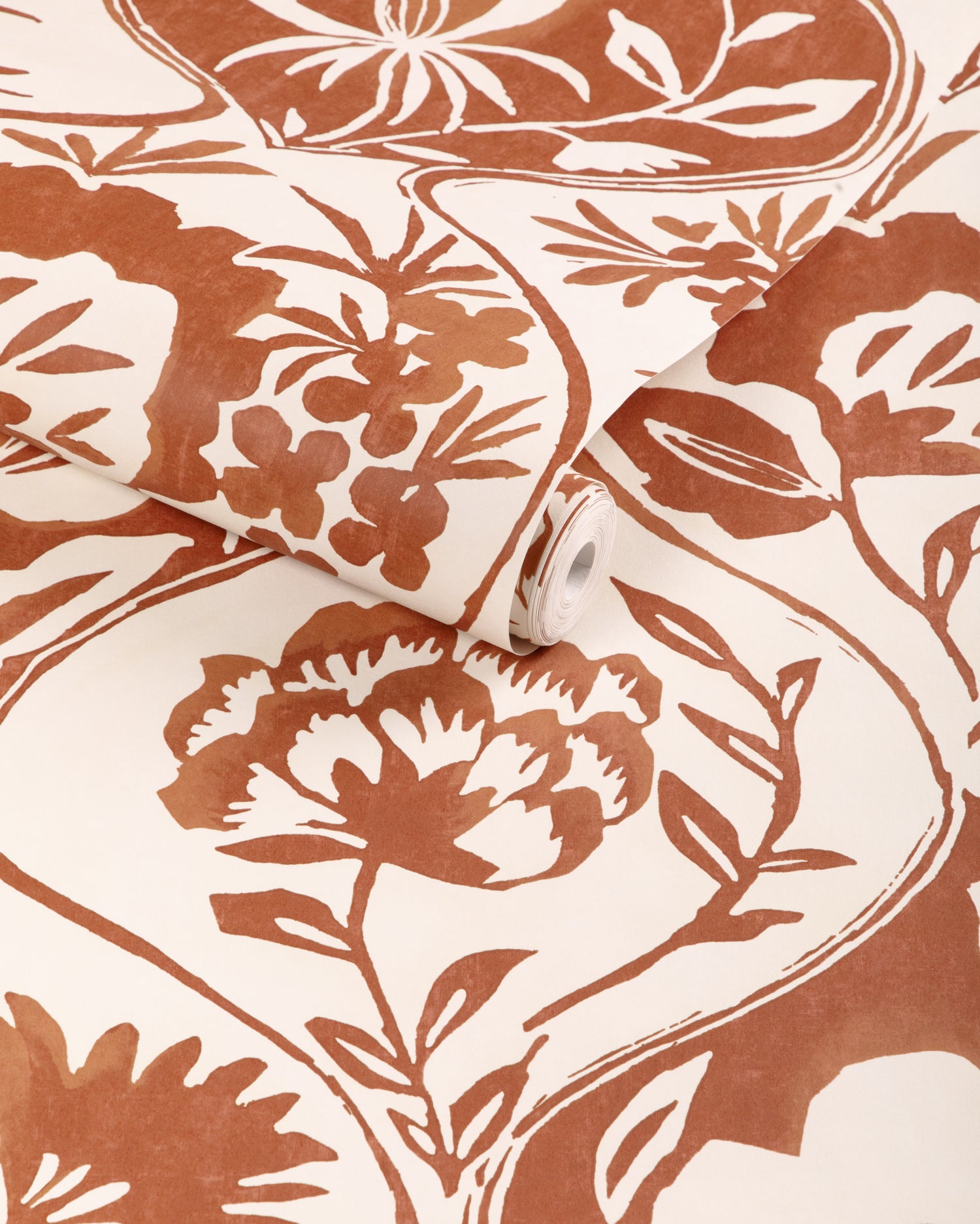 Calathea Paper Wallpaper in clay color - pattern number P2023126.24.0 - by Lee Jofa in the Garden Walk collection