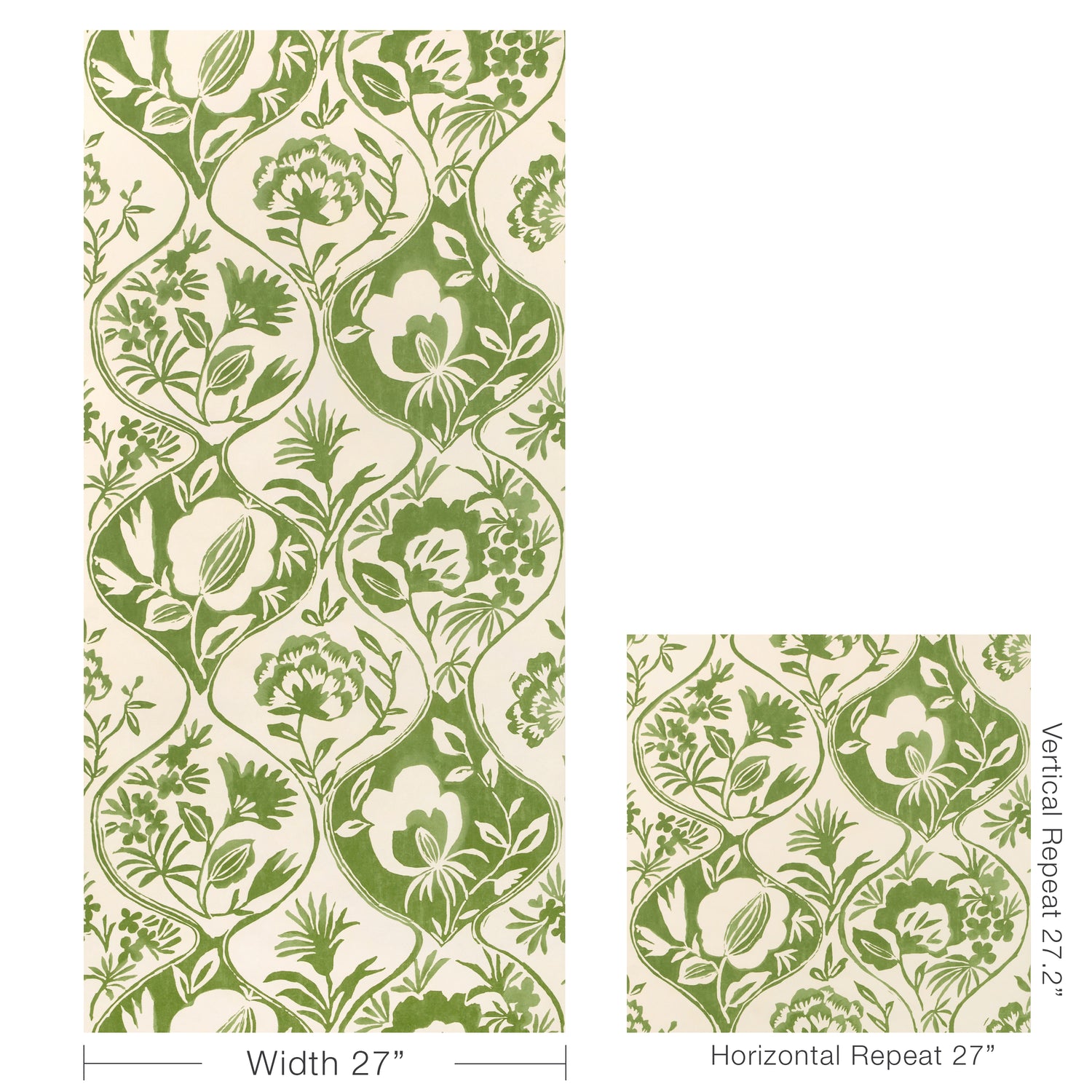 Calathea Paper Wallpaper in leaf color - pattern number P2023126.30.0 - by Lee Jofa in the Garden Walk collection
