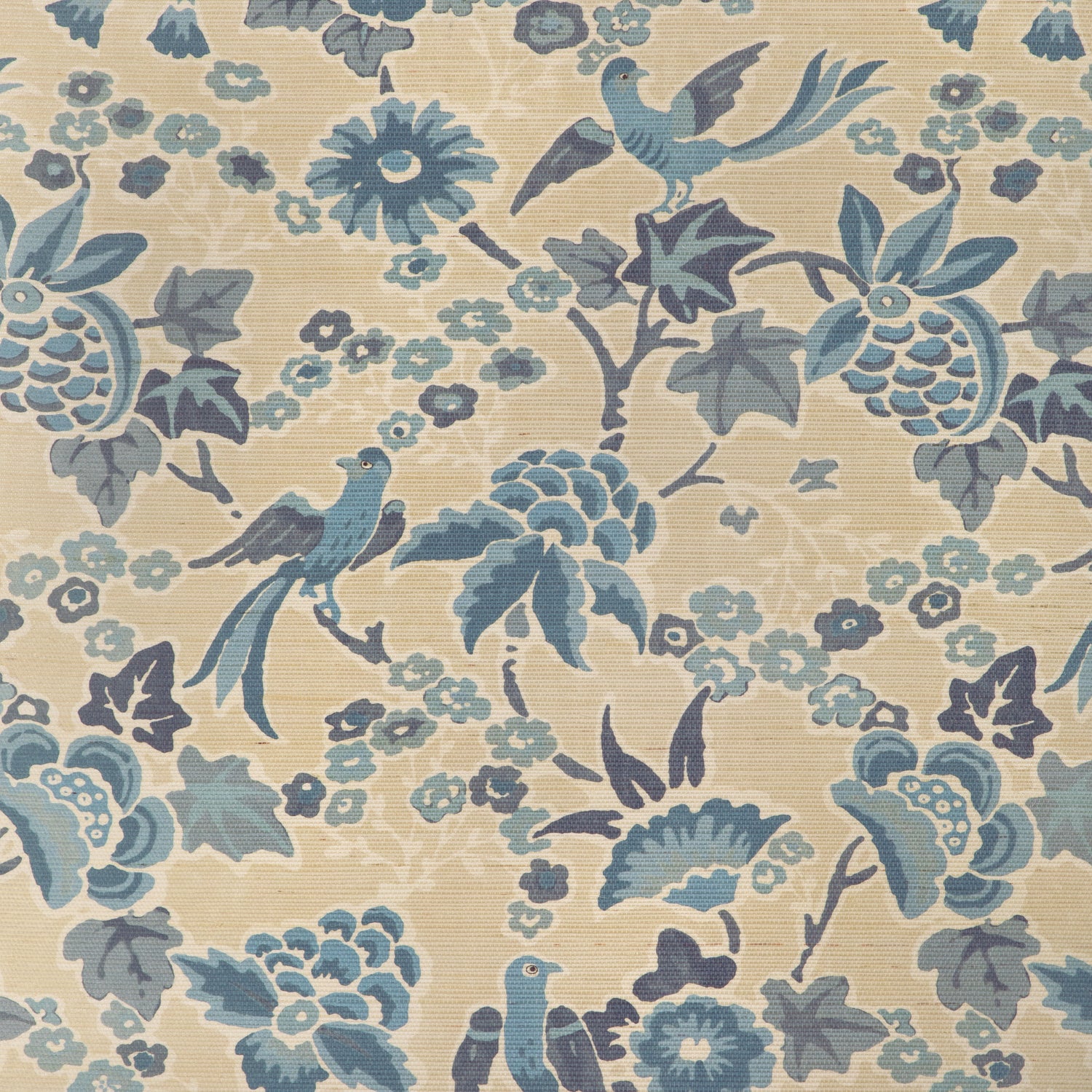 Posy Paper Wallpaper in sand/sky color - pattern number P2023127.516.0 - by Lee Jofa in the Garden Walk collection