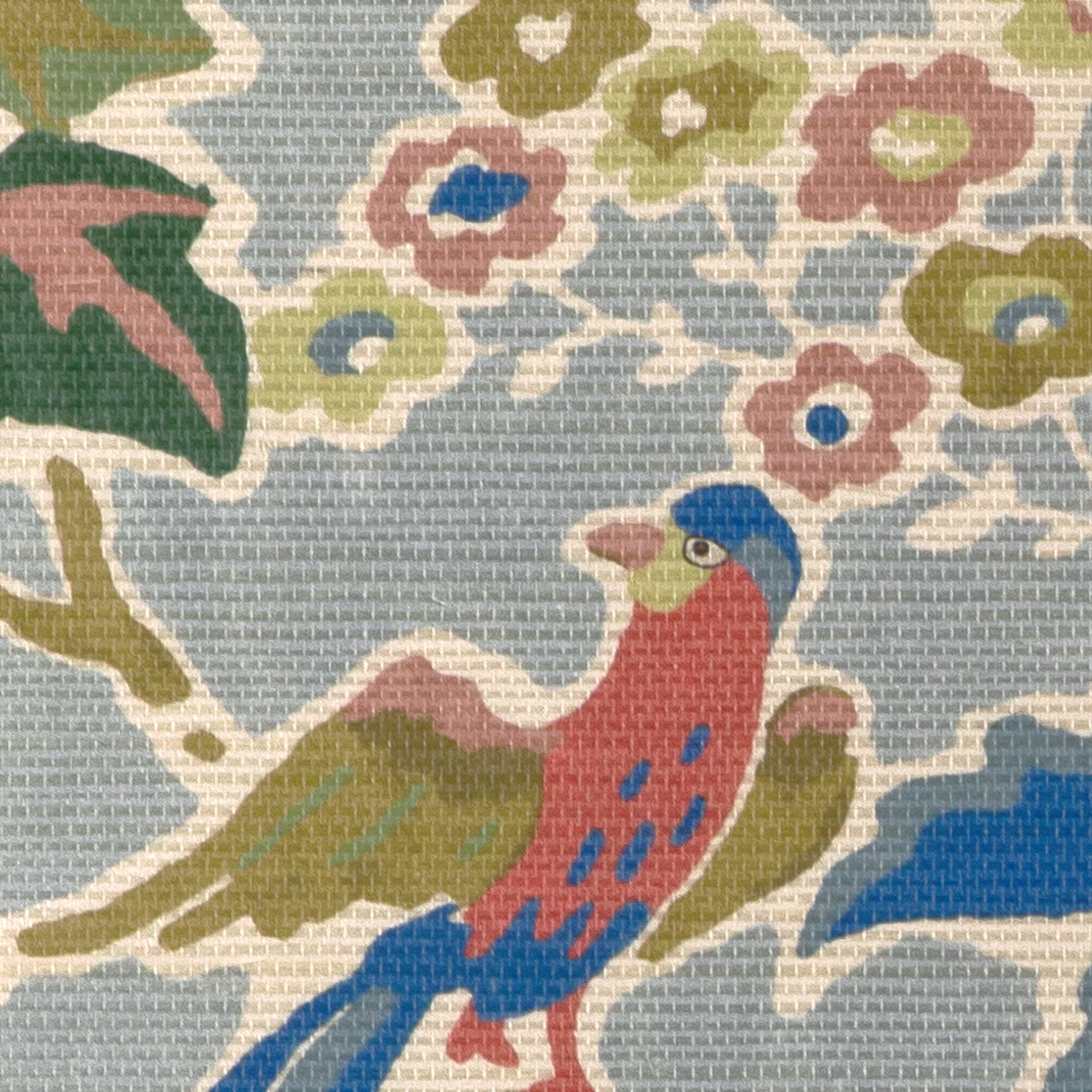 Posy Paper Wallpaper in blue/multi color - pattern number P2023127.519.0 - by Lee Jofa in the Garden Walk collection