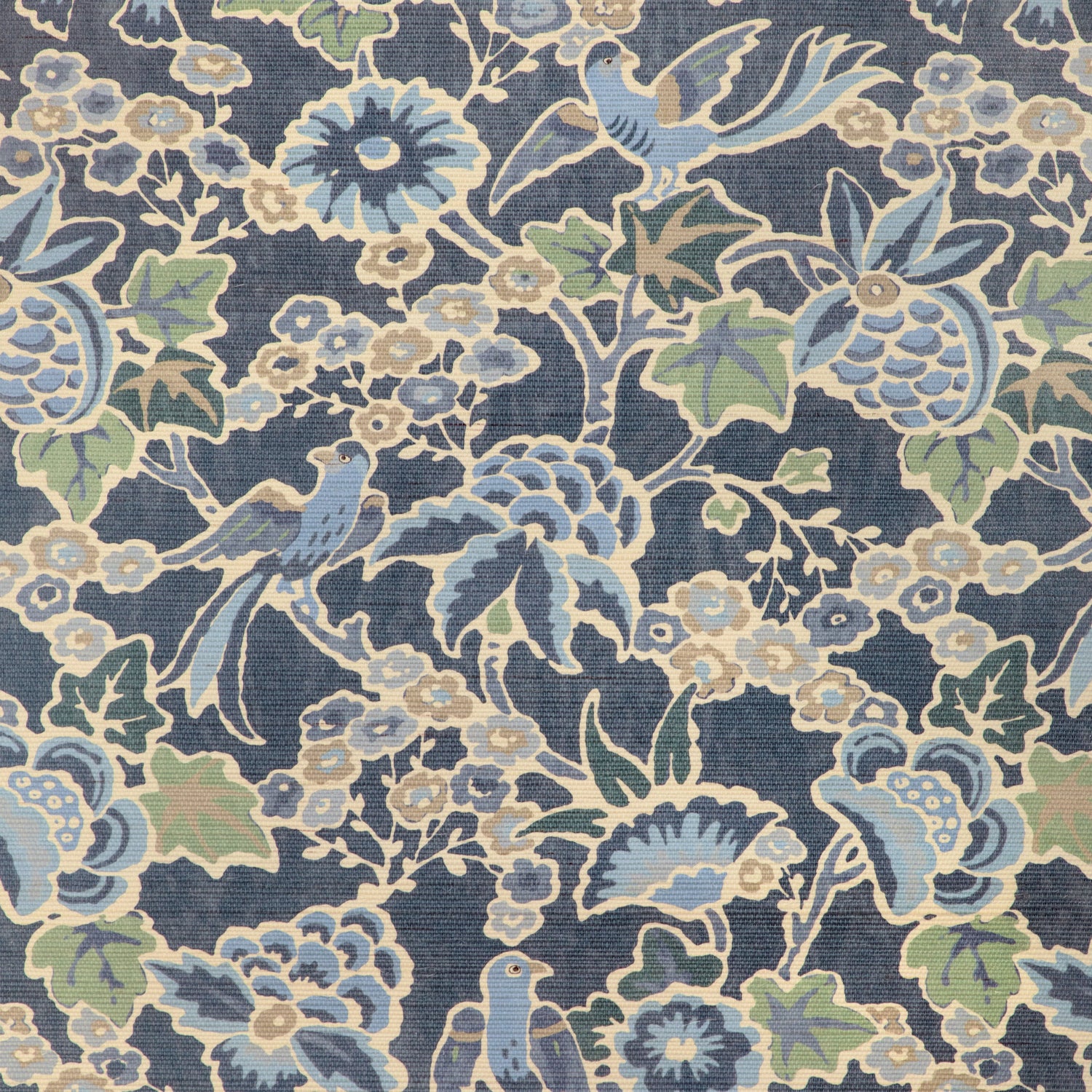 Posy Paper Wallpaper in denim/slate color - pattern number P2023127.523.0 - by Lee Jofa in the Garden Walk collection