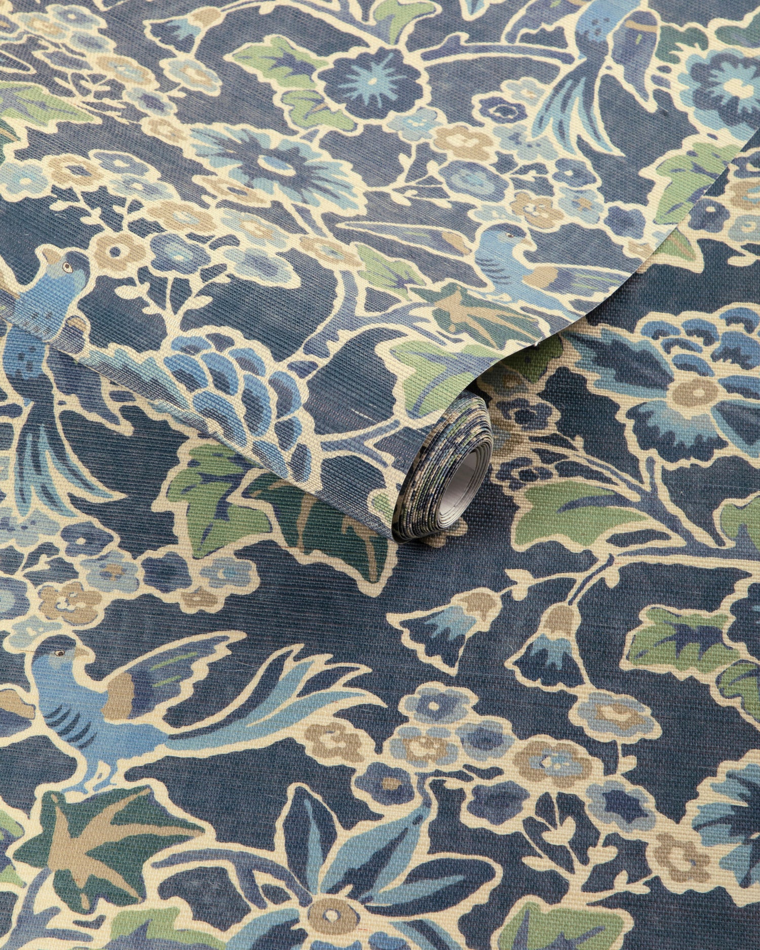 Posy Paper Wallpaper in denim/slate color - pattern number P2023127.523.0 - by Lee Jofa in the Garden Walk collection