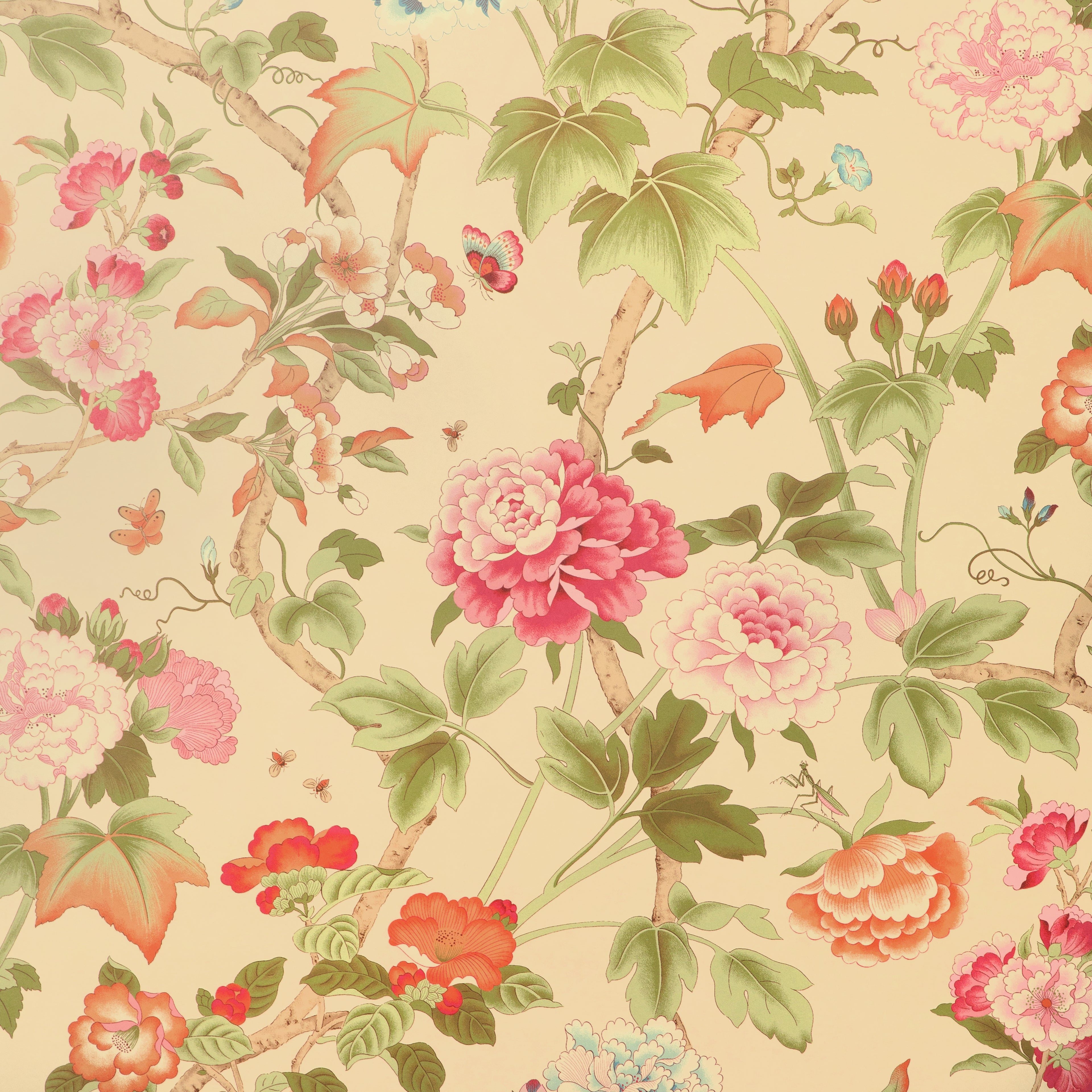 Gardenia Paper Wallpaper in spring color - pattern number P2023128.73.0 - by Lee Jofa in the Garden Walk collection