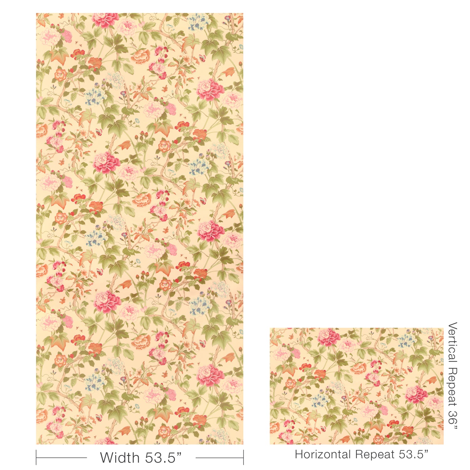 Gardenia Paper Wallpaper in spring color - pattern number P2023128.73.0 - by Lee Jofa in the Garden Walk collection
