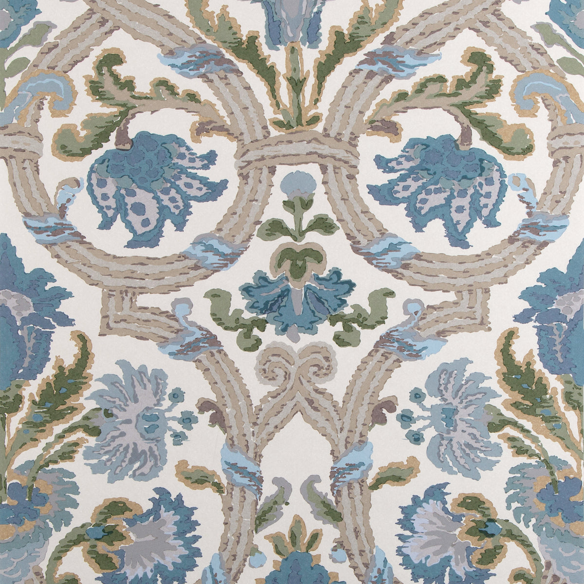 New Sevilla Wallpaper in Slate color - pattern number P2023130.511.0 - by Lee Jofa in the Lee Jofa 200 collection