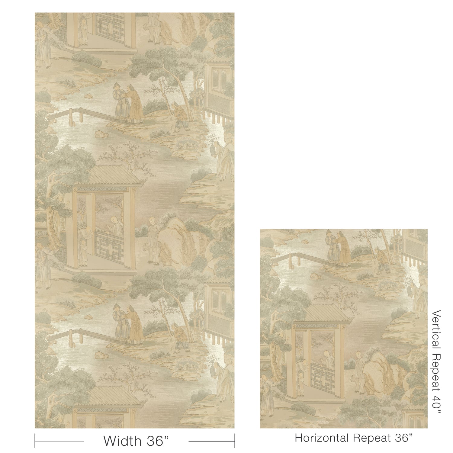 Tarim River Mica Wallpaper in silver color - pattern number P2025103.11.0 - by Lee Jofa in the Kingsley collection
