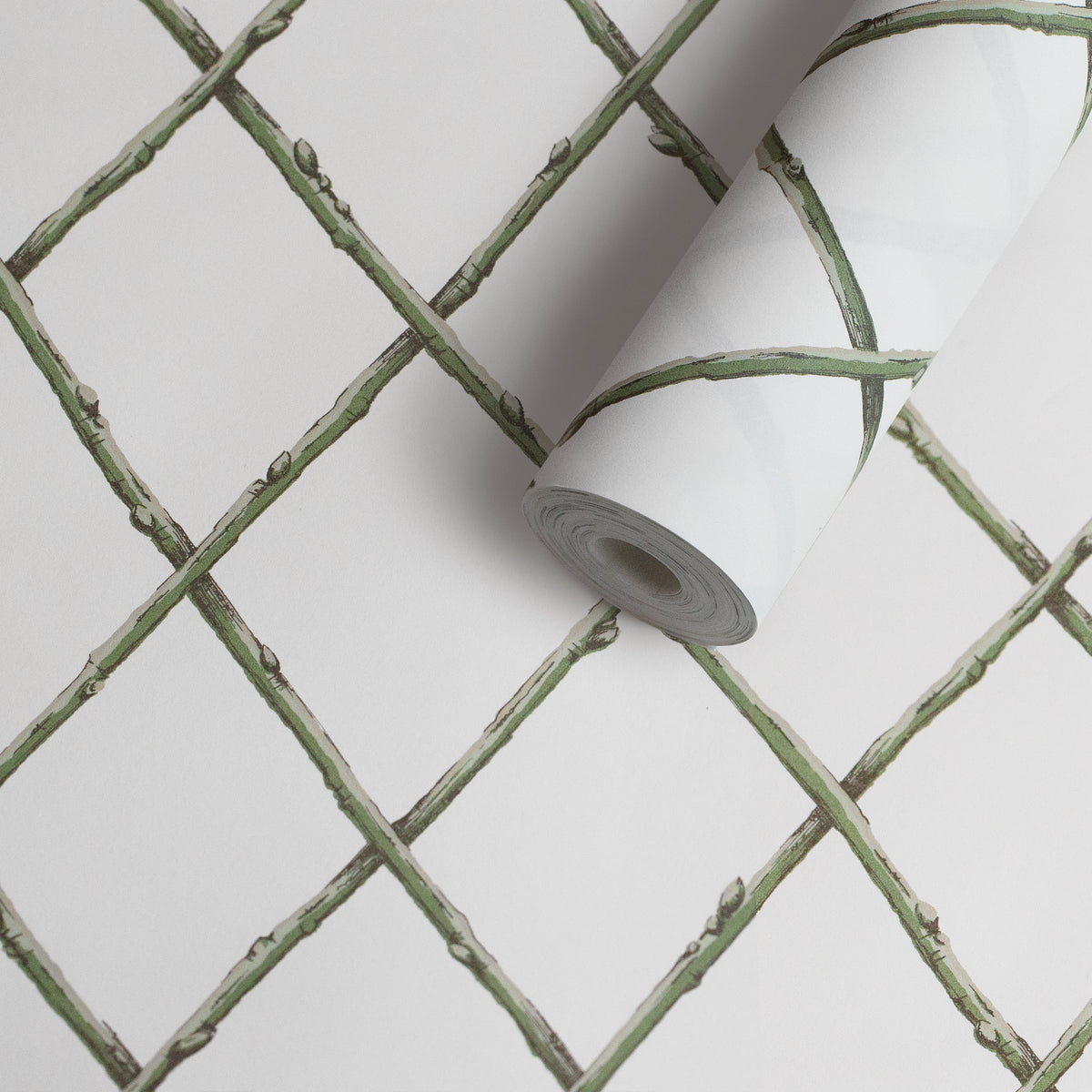 Bare Twig Trellis Wallpaper in Green color - pattern number P2025106.130.0 - by Lee Jofa in the Paolo Moschino Garden collection