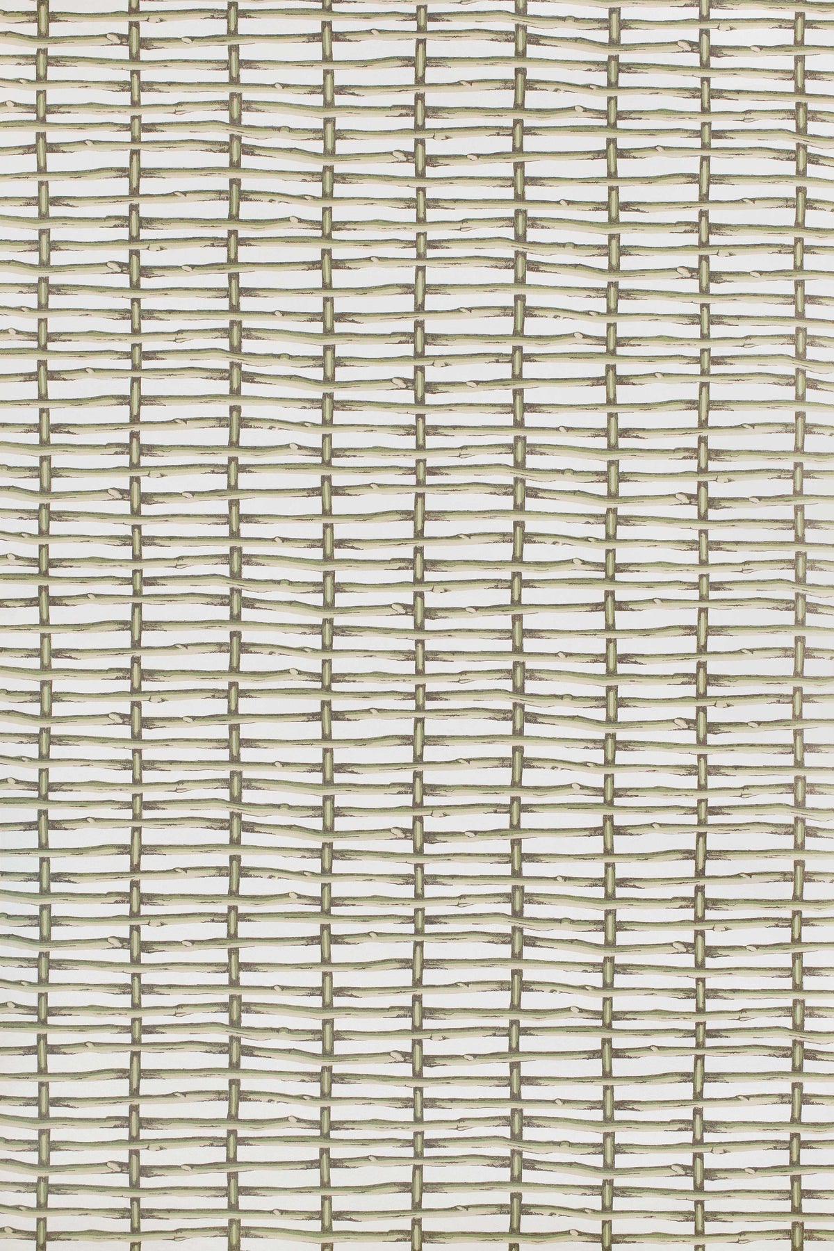Twig Fence Wallpaper in Green color - pattern number P2025107.123.0 - by Lee Jofa in the Paolo Moschino Garden collection