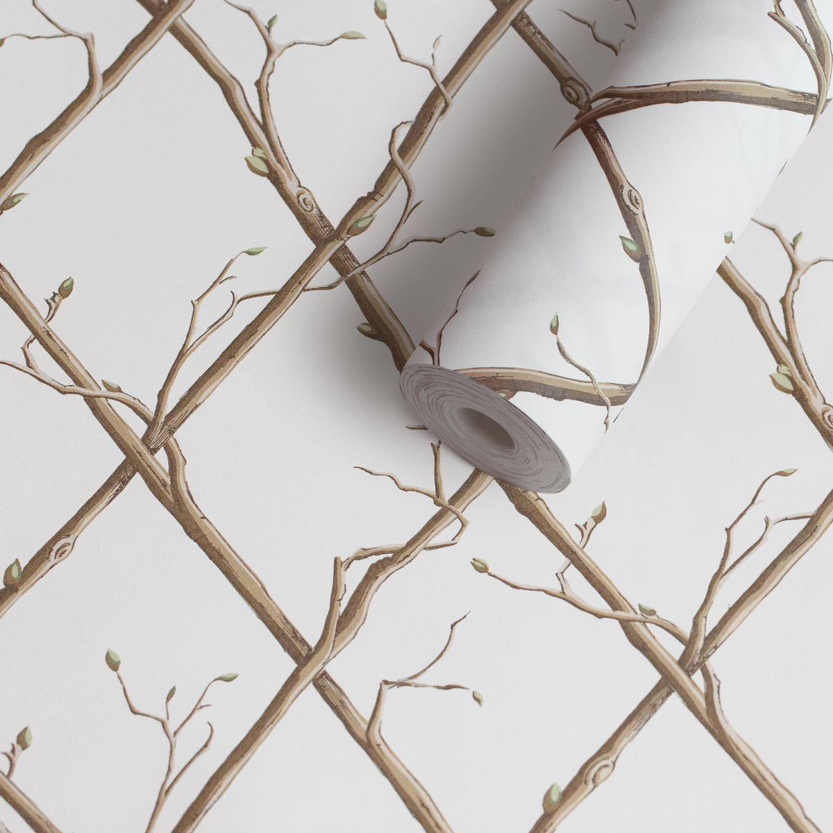 Twig Trellis Wallpaper in Brown color - pattern number P2025108.1016.0 - by Lee Jofa in the Paolo Moschino Garden collection
