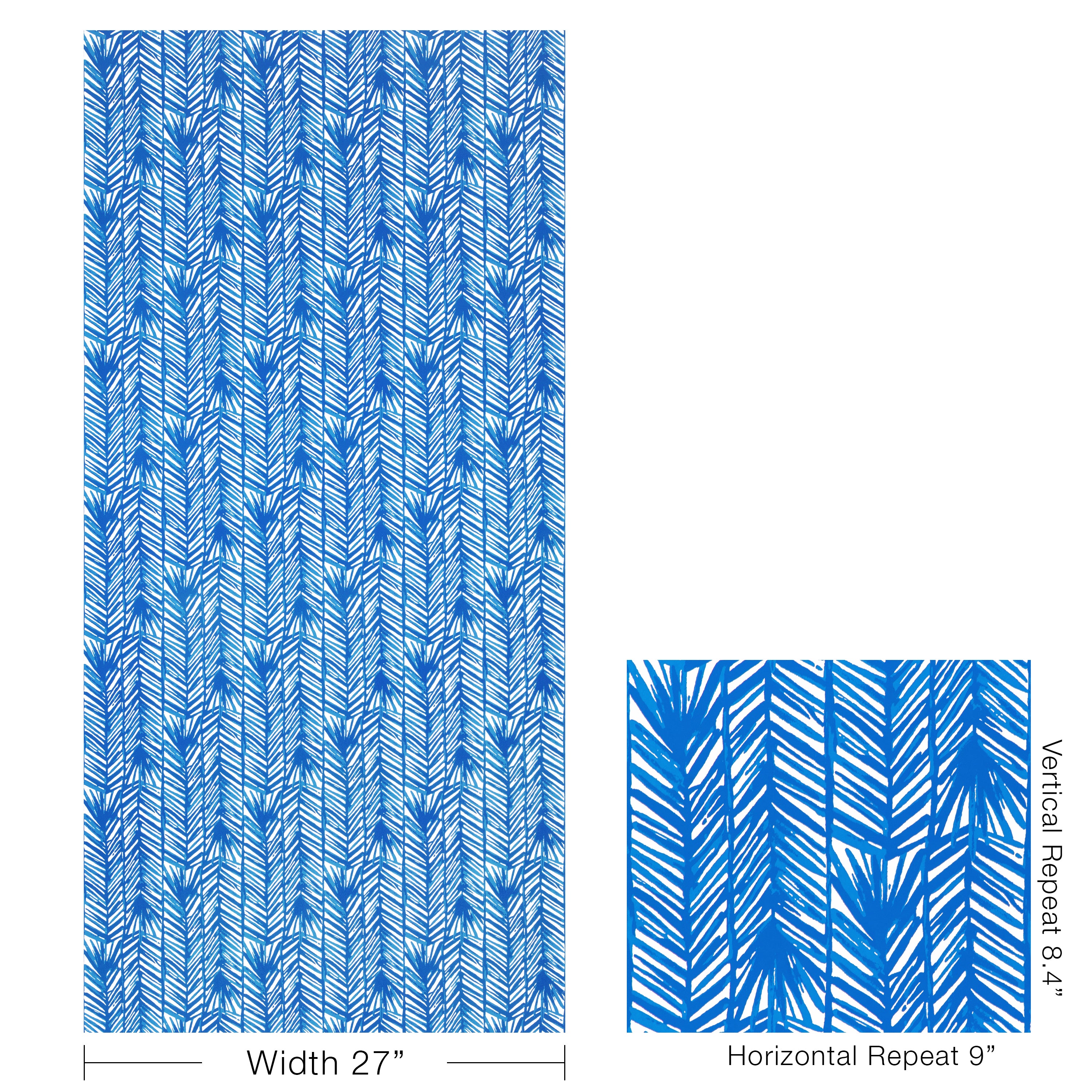 Costa Verde Wallpaper in lapis color - pattern number P2025109.5.0 - by Lee Jofa in the Lilly Pulitzer III collection