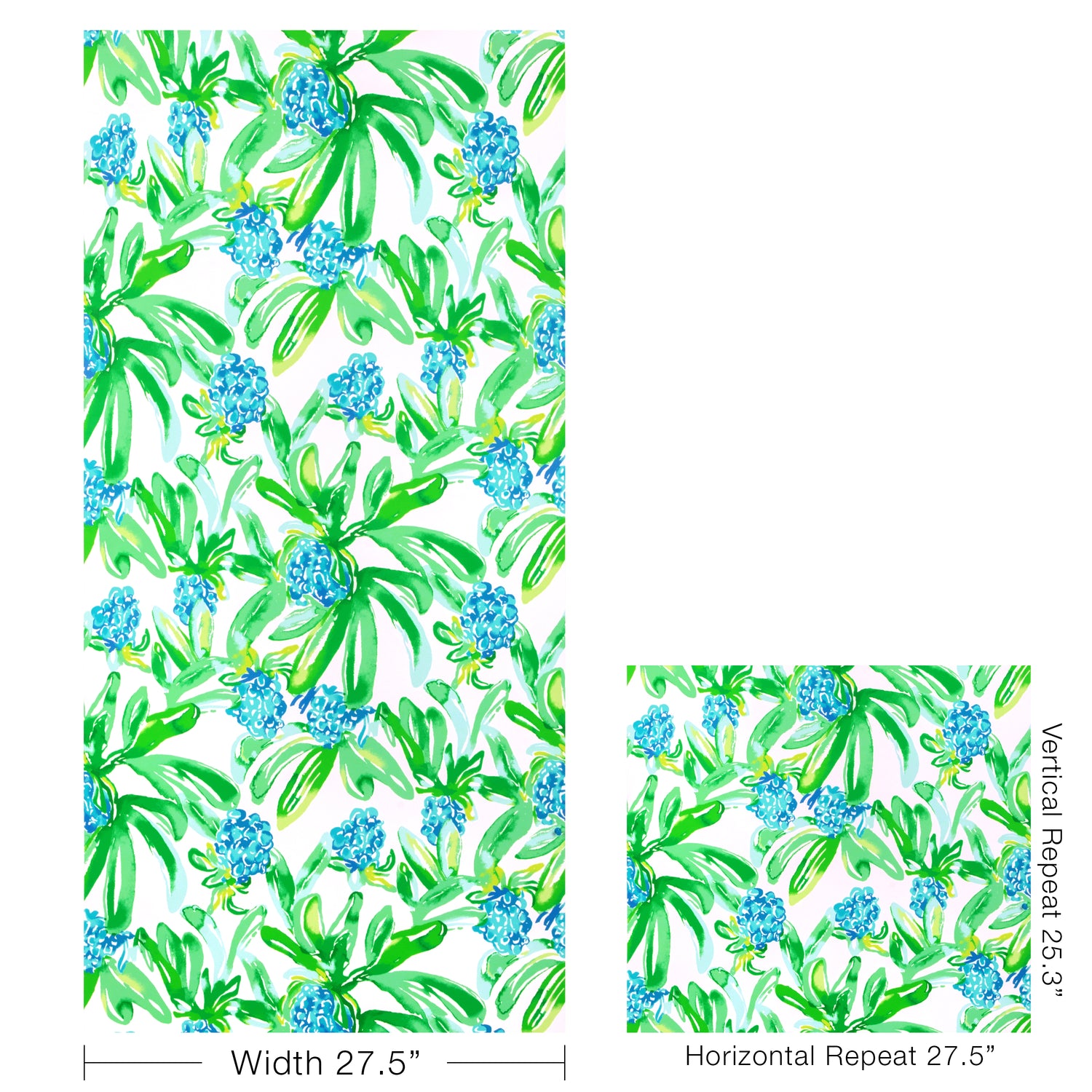 Island Exotic Wallpaper in blue color - pattern number P2025110.315.0 - by Lee Jofa in the Lilly Pulitzer III collection