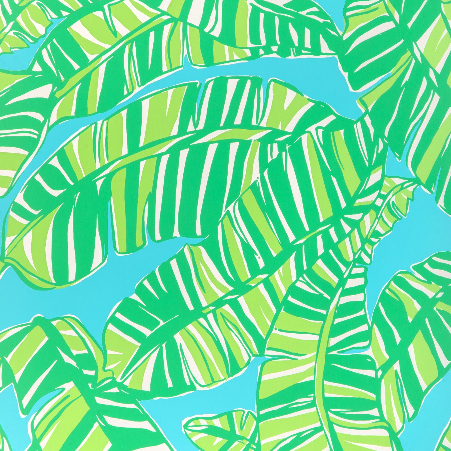 Go Bananas Wallpaper in sea/green color - pattern number P2025111.353.0 - by Lee Jofa in the Lilly Pulitzer III collection