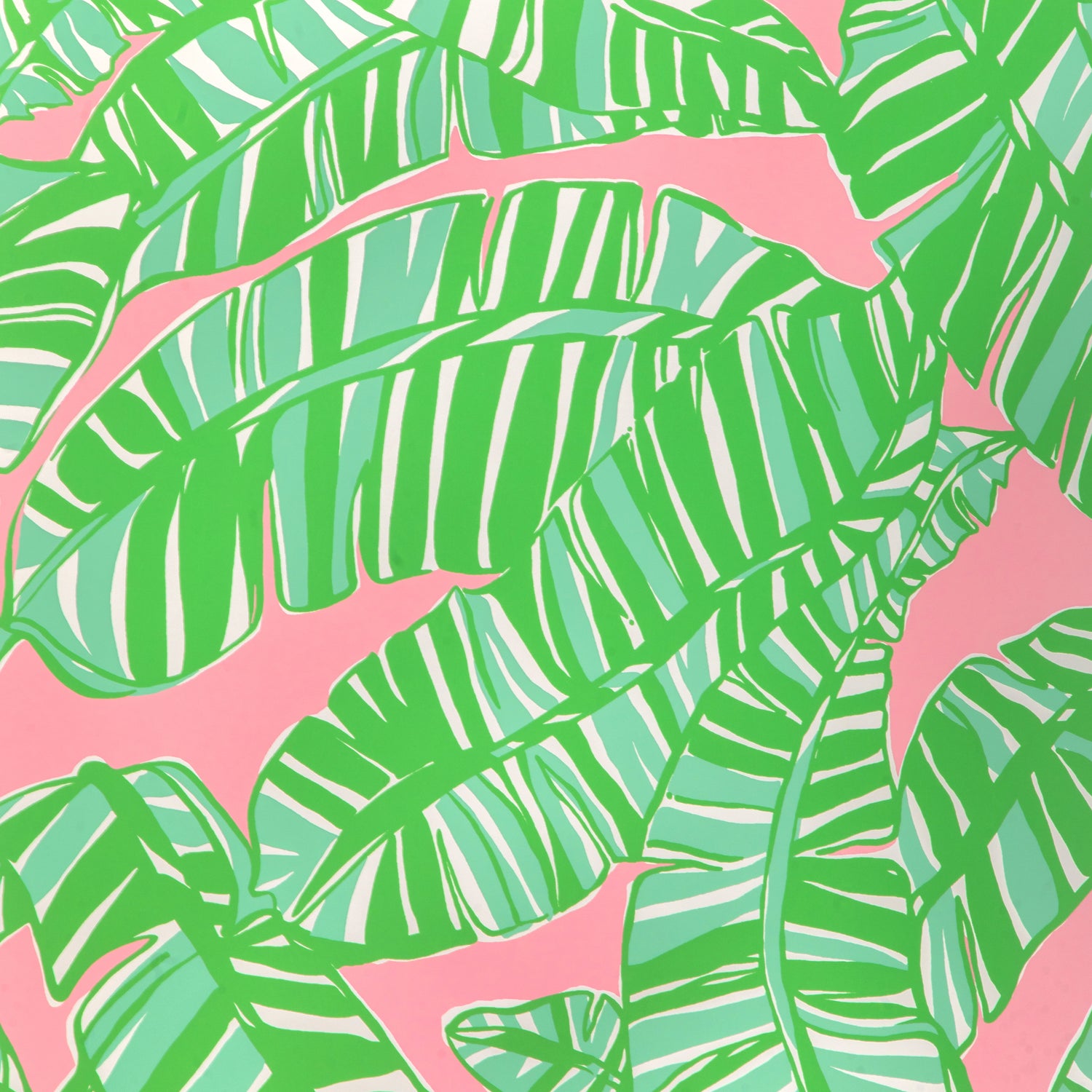 Go Bananas Wallpaper in pink/green color - pattern number P2025111.73.0 - by Lee Jofa in the Lilly Pulitzer III collection