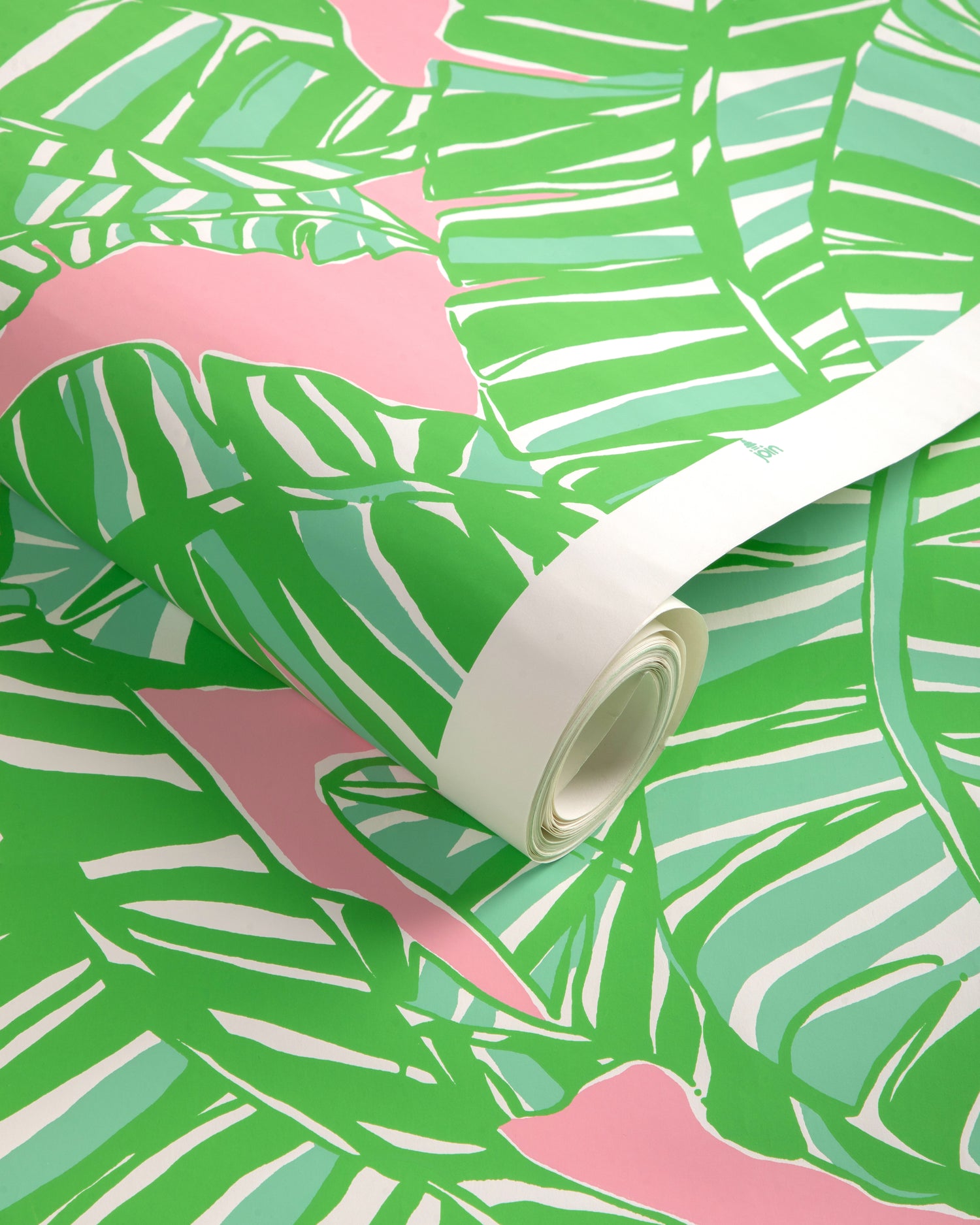 Go Bananas Wallpaper in pink/green color - pattern number P2025111.73.0 - by Lee Jofa in the Lilly Pulitzer III collection