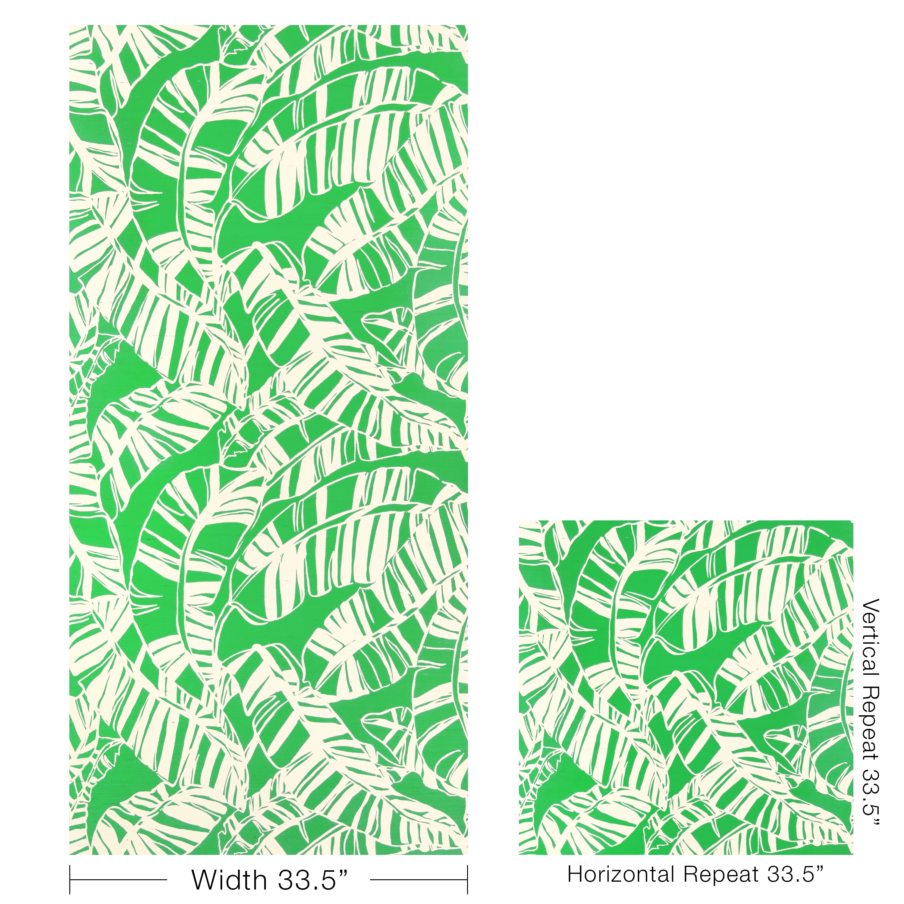 Just Bananas Wallpaper in green color - pattern number P2025112.31.0 - by Lee Jofa in the Lilly Pulitzer III collection
