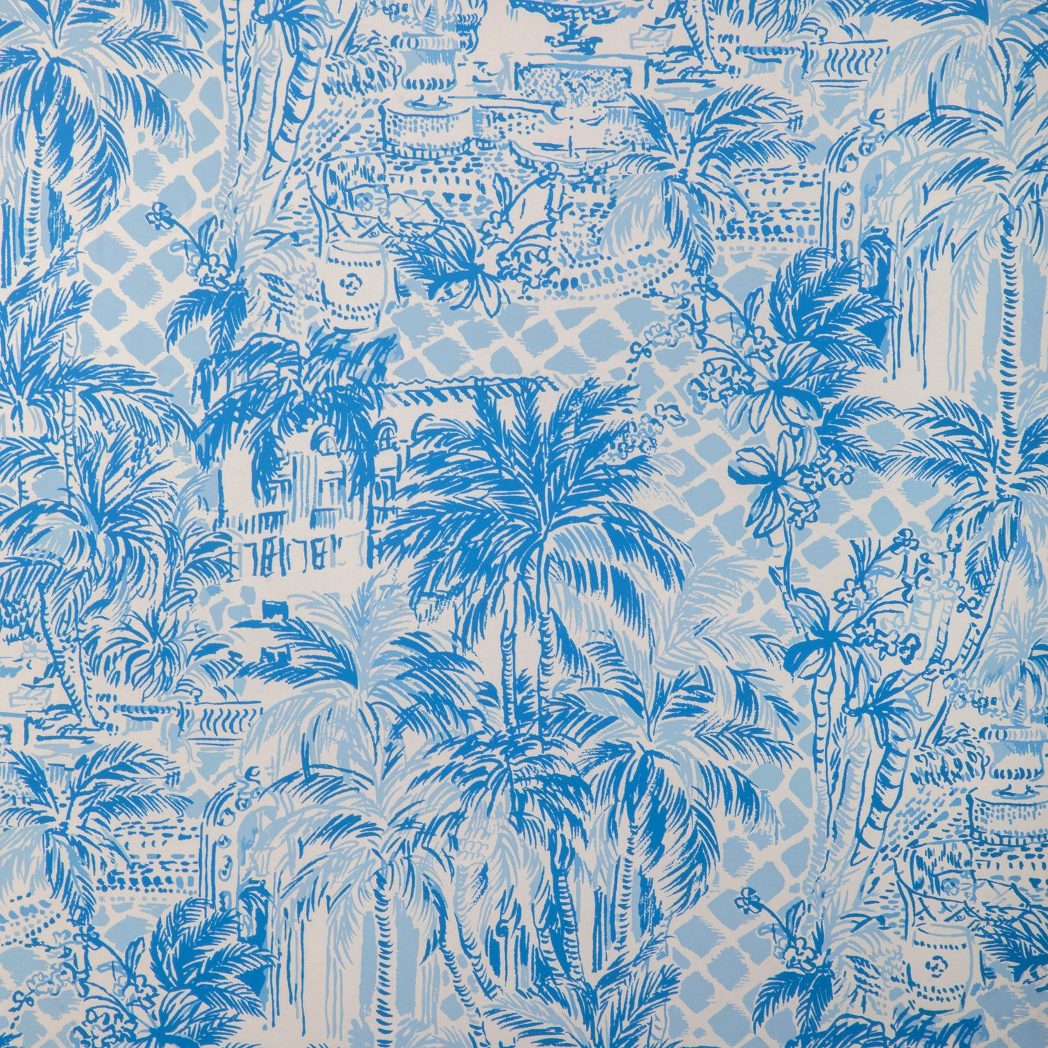 Palm Beach Wallpaper in blue/lapis color - pattern number P2025113.550.0 - by Lee Jofa in the Lilly Pulitzer III collection
