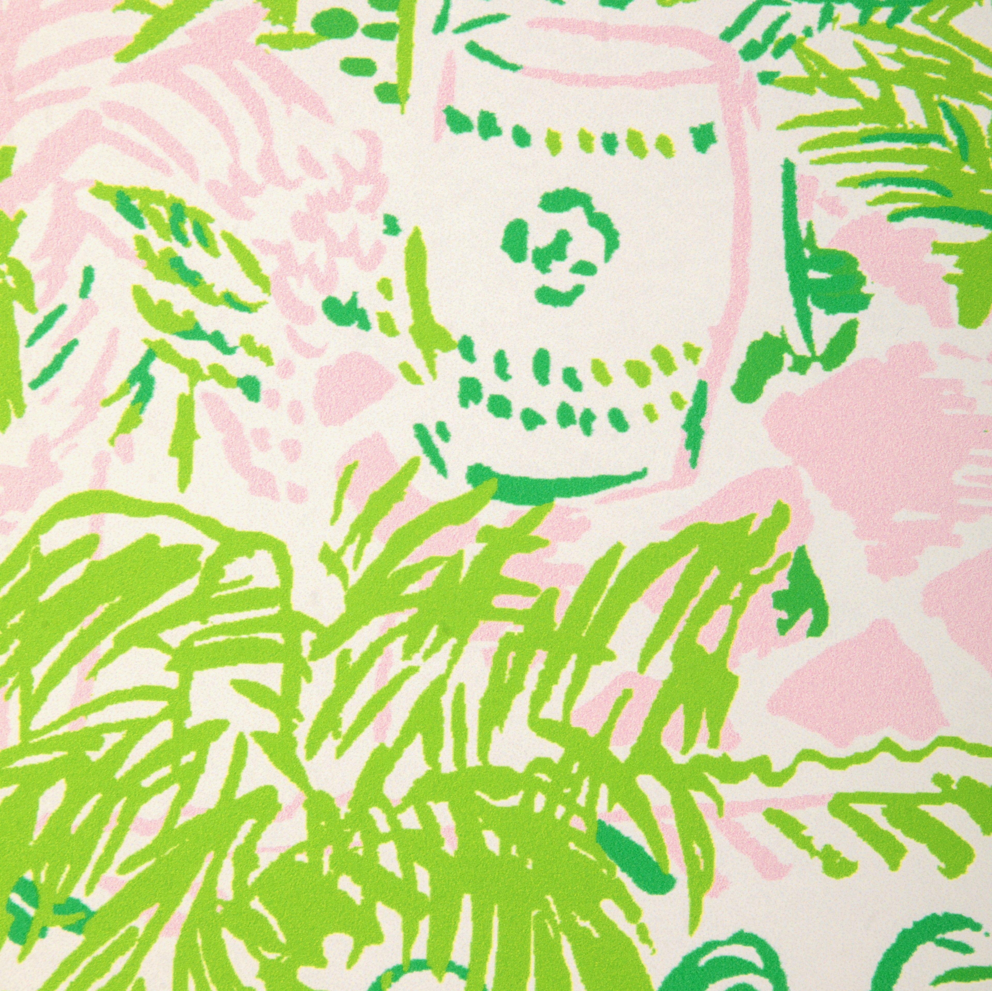 Palm Beach Wallpaper in pink/green color - pattern number P2025113.73.0 - by Lee Jofa in the Lilly Pulitzer III collection