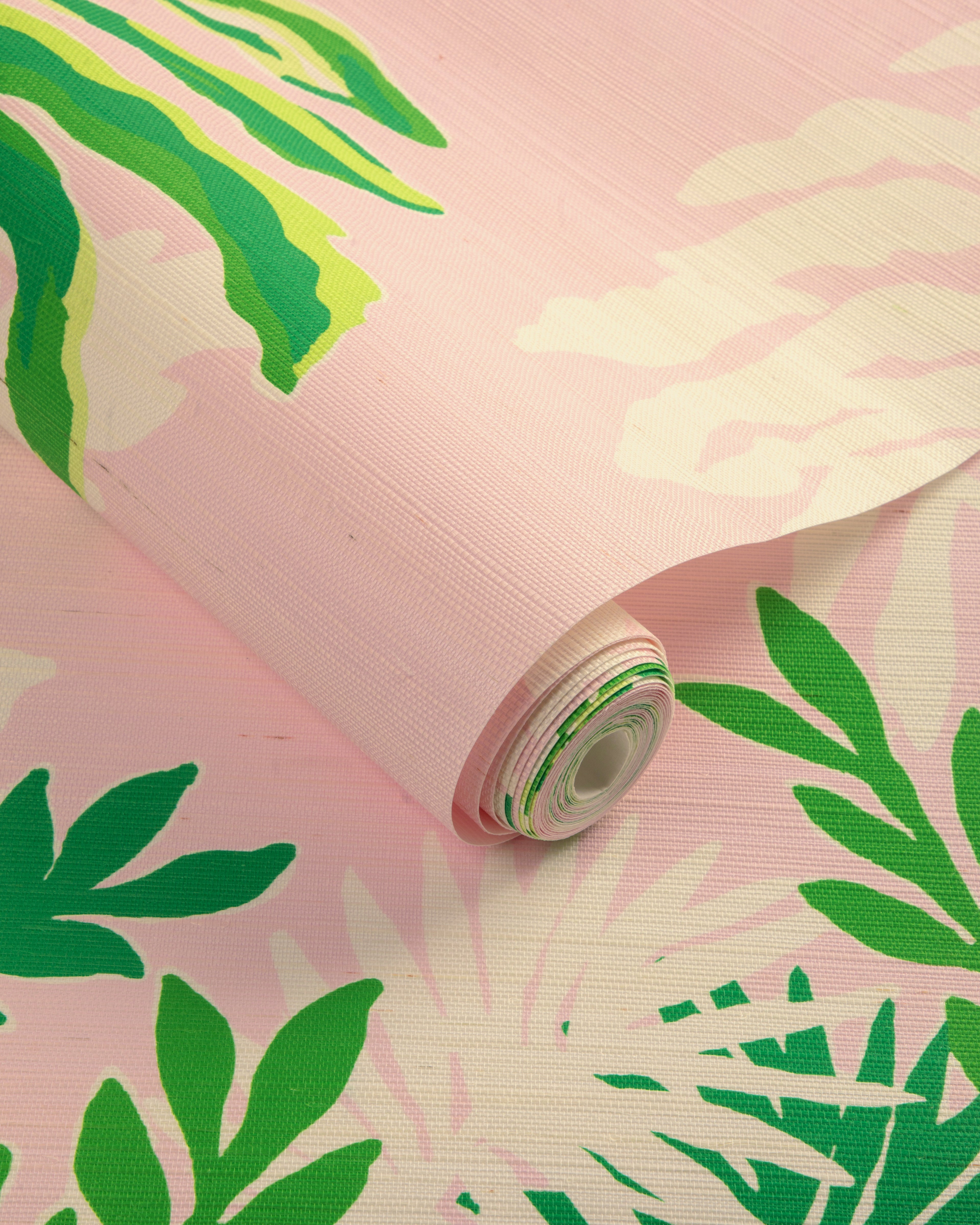 Palms Way 3 Panel Mural in pink color - pattern number P2025115.73.0 - by Lee Jofa in the Lilly Pulitzer III collection