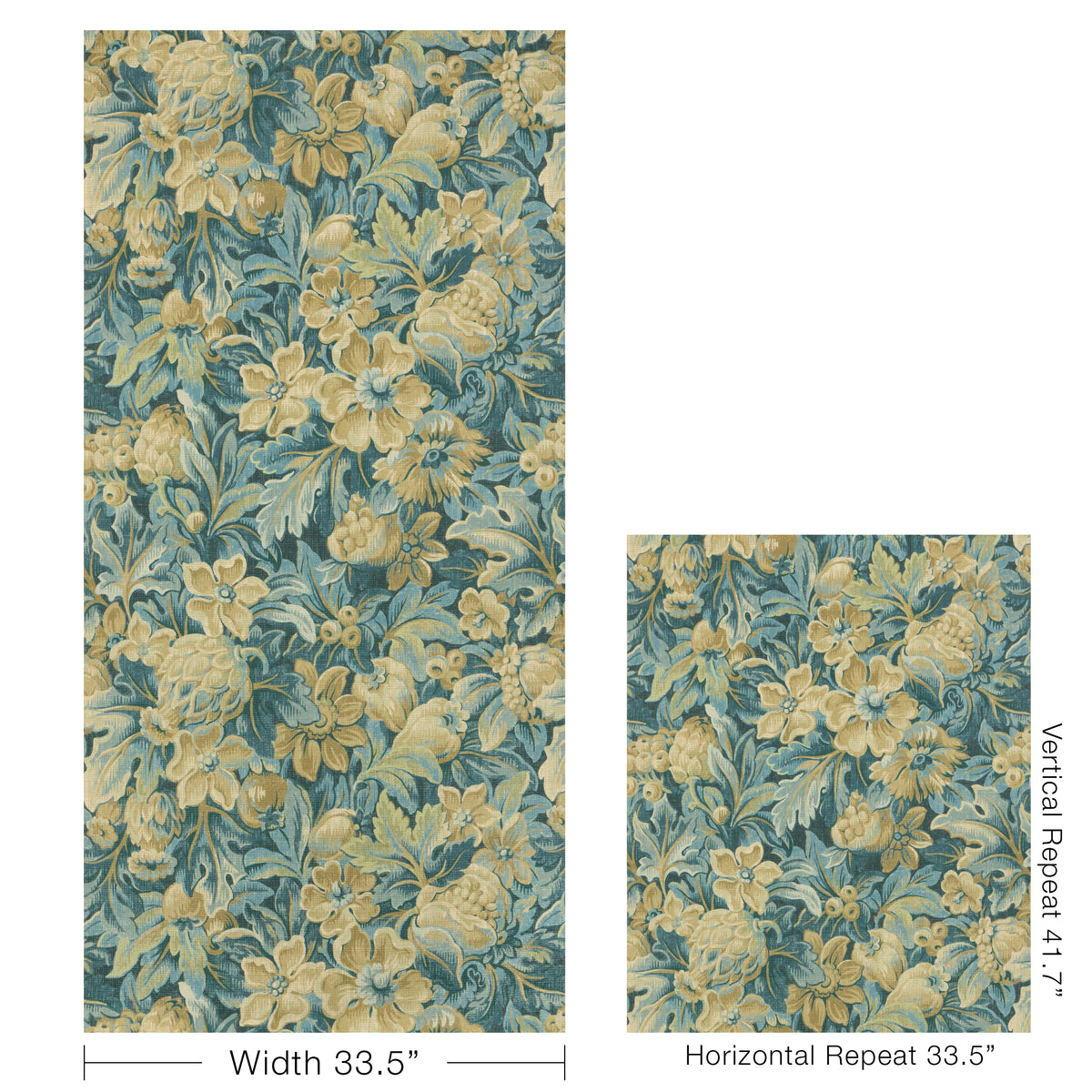 Harper Wallpaper in Indigo color - pattern number P2025122.530.0 - by Lee Jofa in the Whitley Hall collection