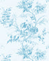 Chinese Peony Wallpaper in blue color - pattern number P2026100.1115.0 - by Lee Jofa Modern in the Hinton Hill collection