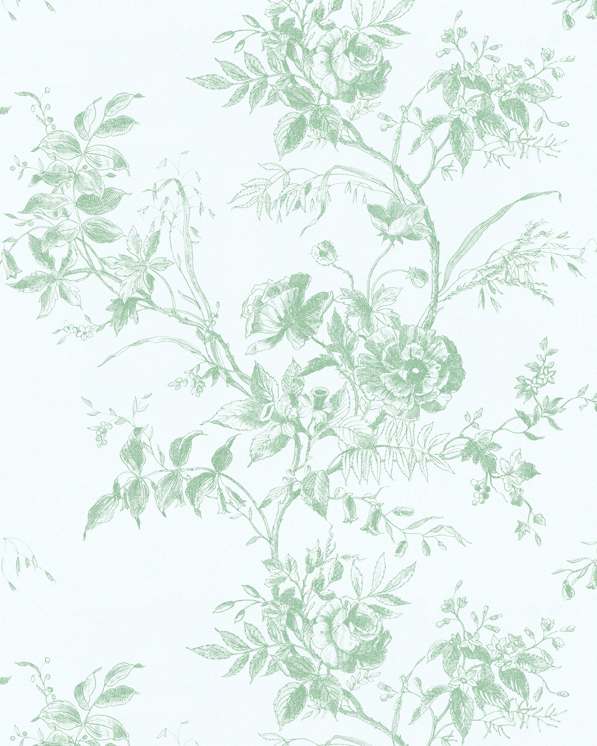Chinese Peony Wallpaper in leaf color - pattern number P2026100.30.0 - by Lee Jofa Modern in the Hinton Hill collection