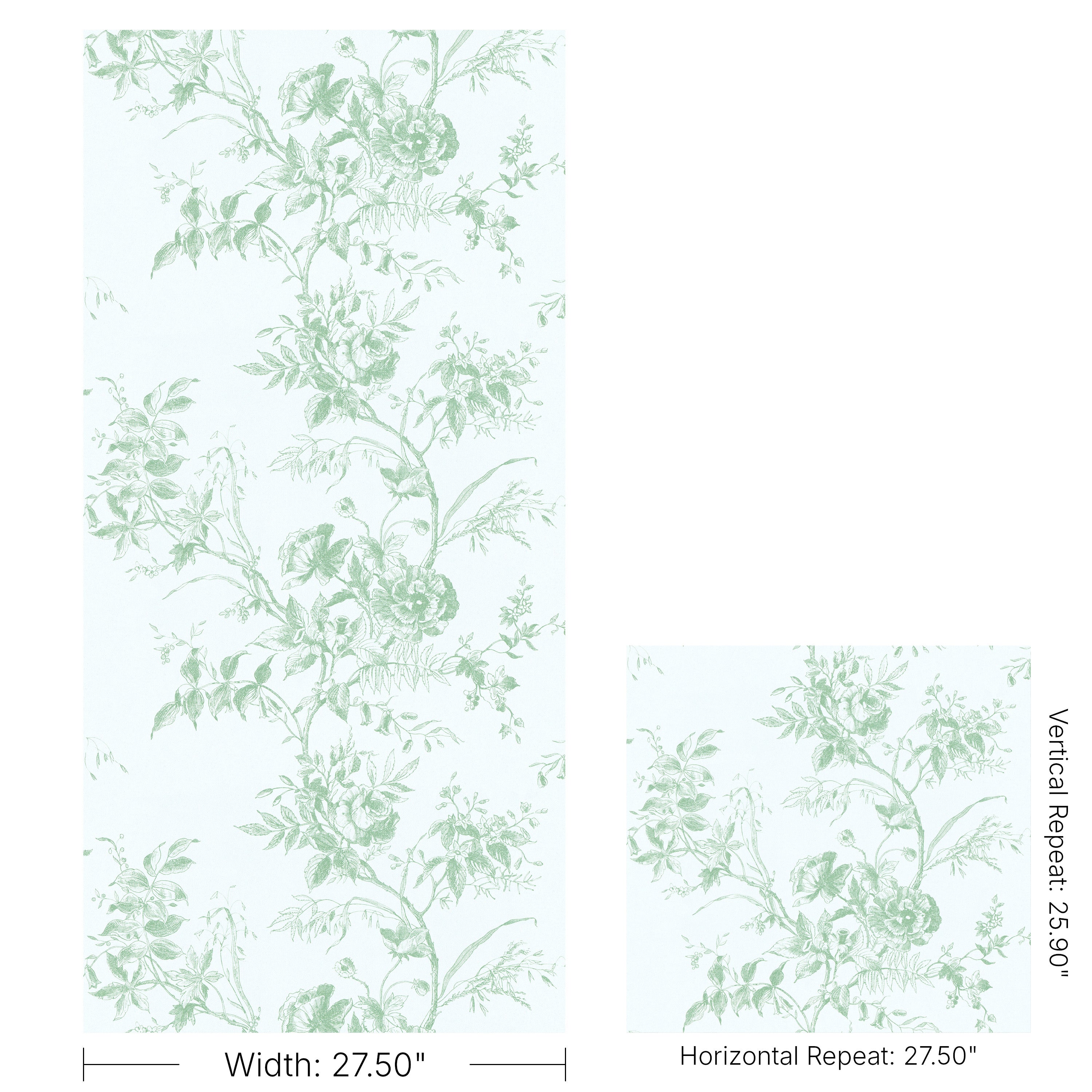 Chinese Peony Wallpaper in leaf color - pattern number P2026100.30.0 - by Lee Jofa Modern in the Hinton Hill collection