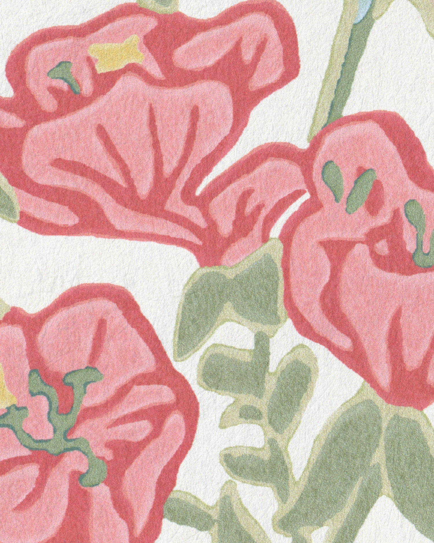 Plumeria Paper Wallpaper in coral color - pattern number P2026101.194.0 - by Lee Jofa Modern in the Hinton Hill collection