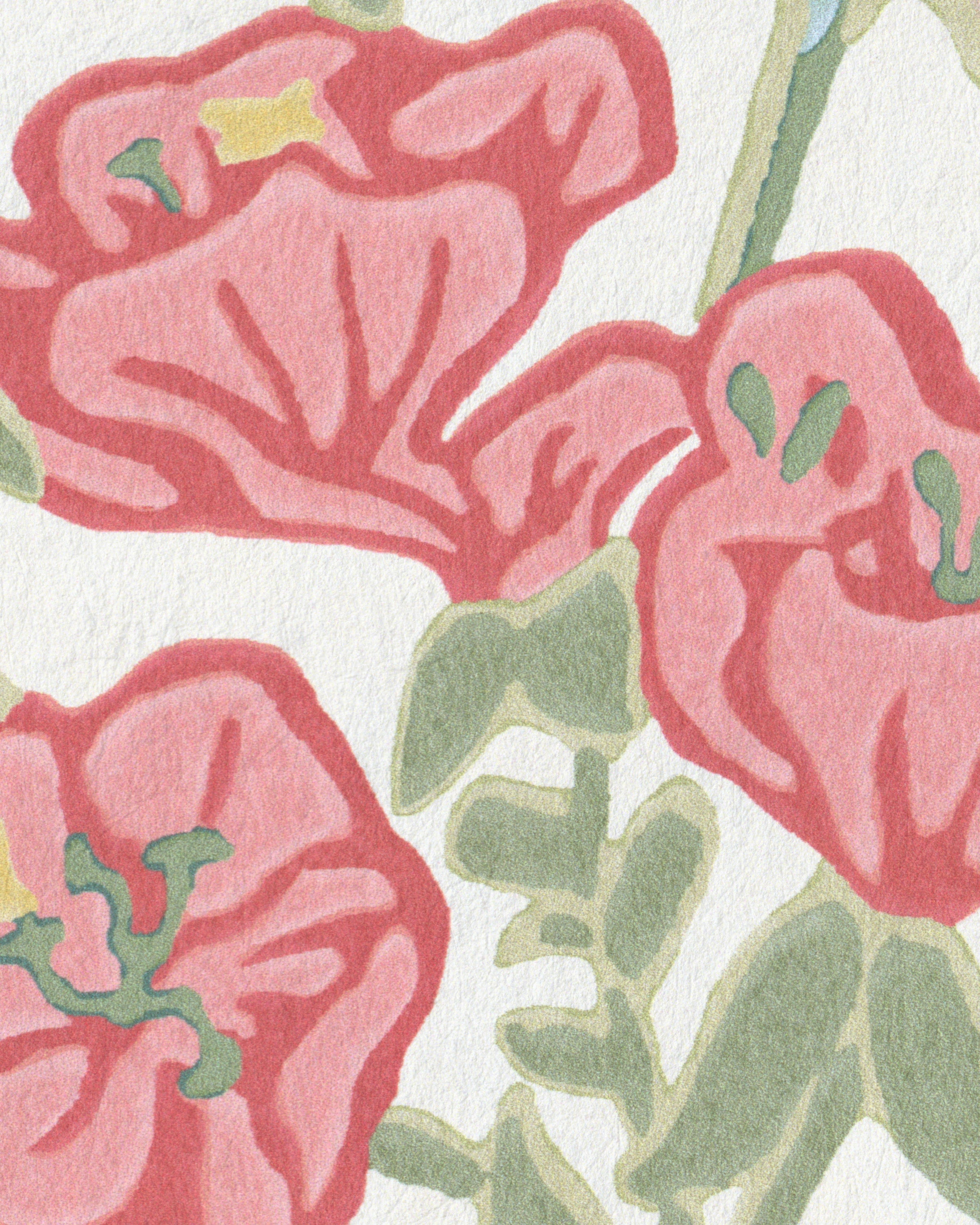 Plumeria Paper Wallpaper in coral color - pattern number P2026101.194.0 - by Lee Jofa Modern in the Hinton Hill collection